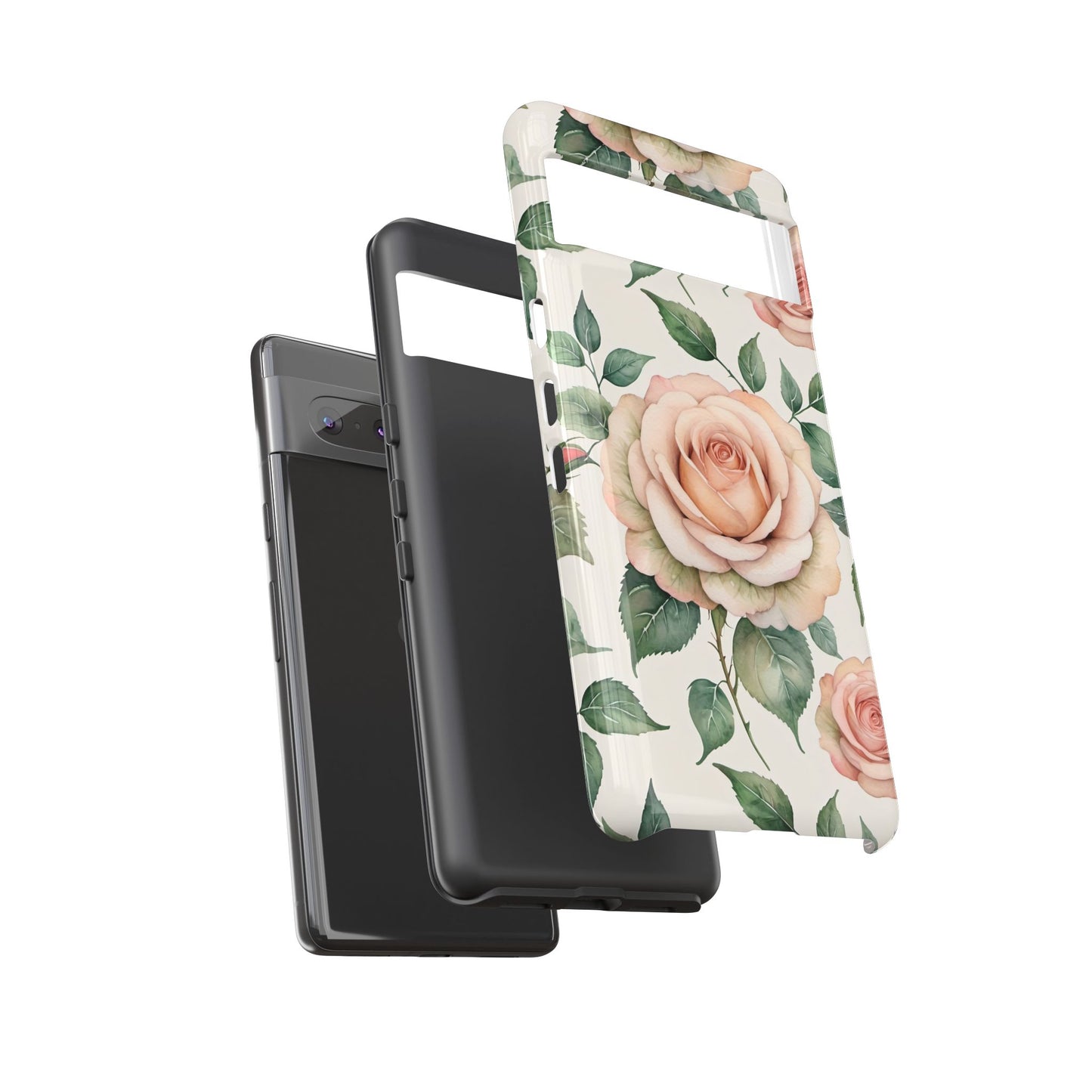 Watercolor Large Roses Tough Cases