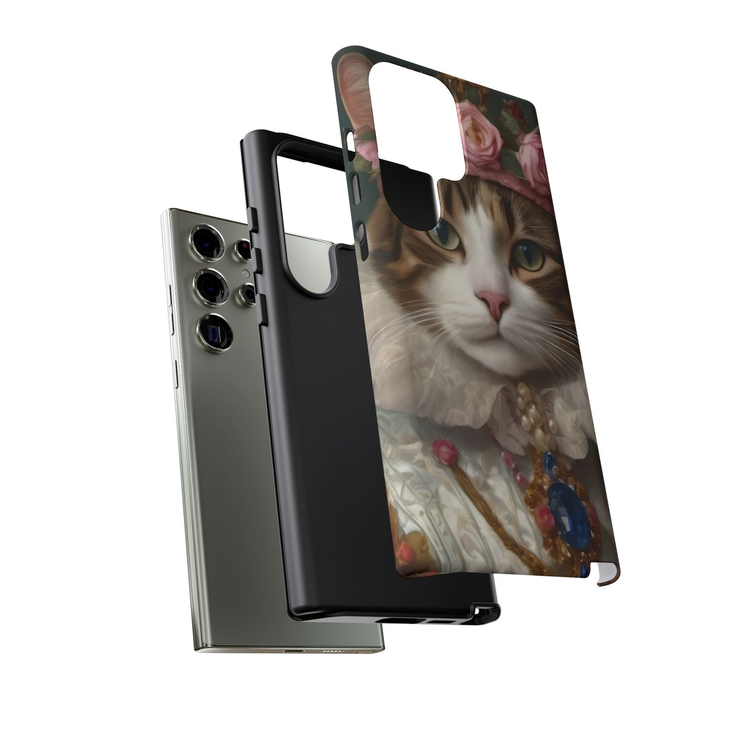 Rococo Cat Tough Phone Cases (A Queen)