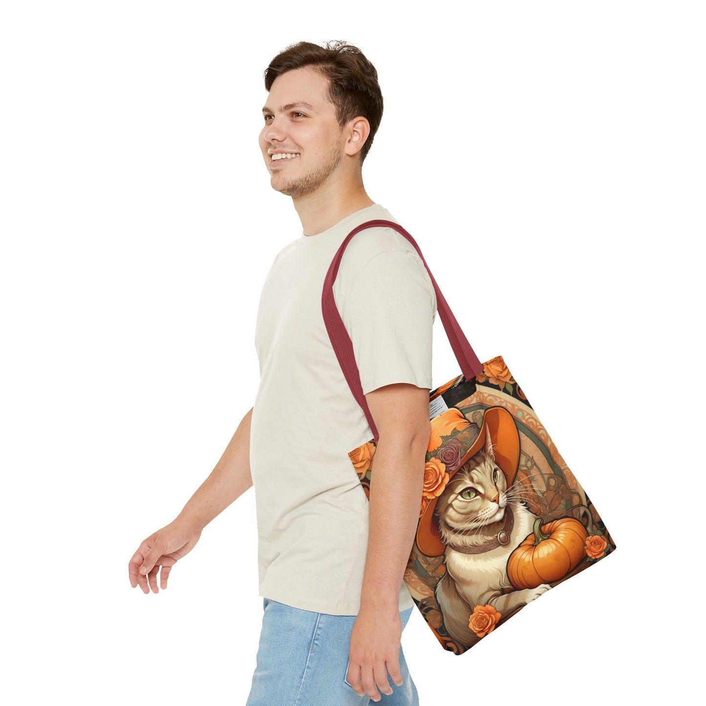 Halloween Art Nouveau Cat Tote