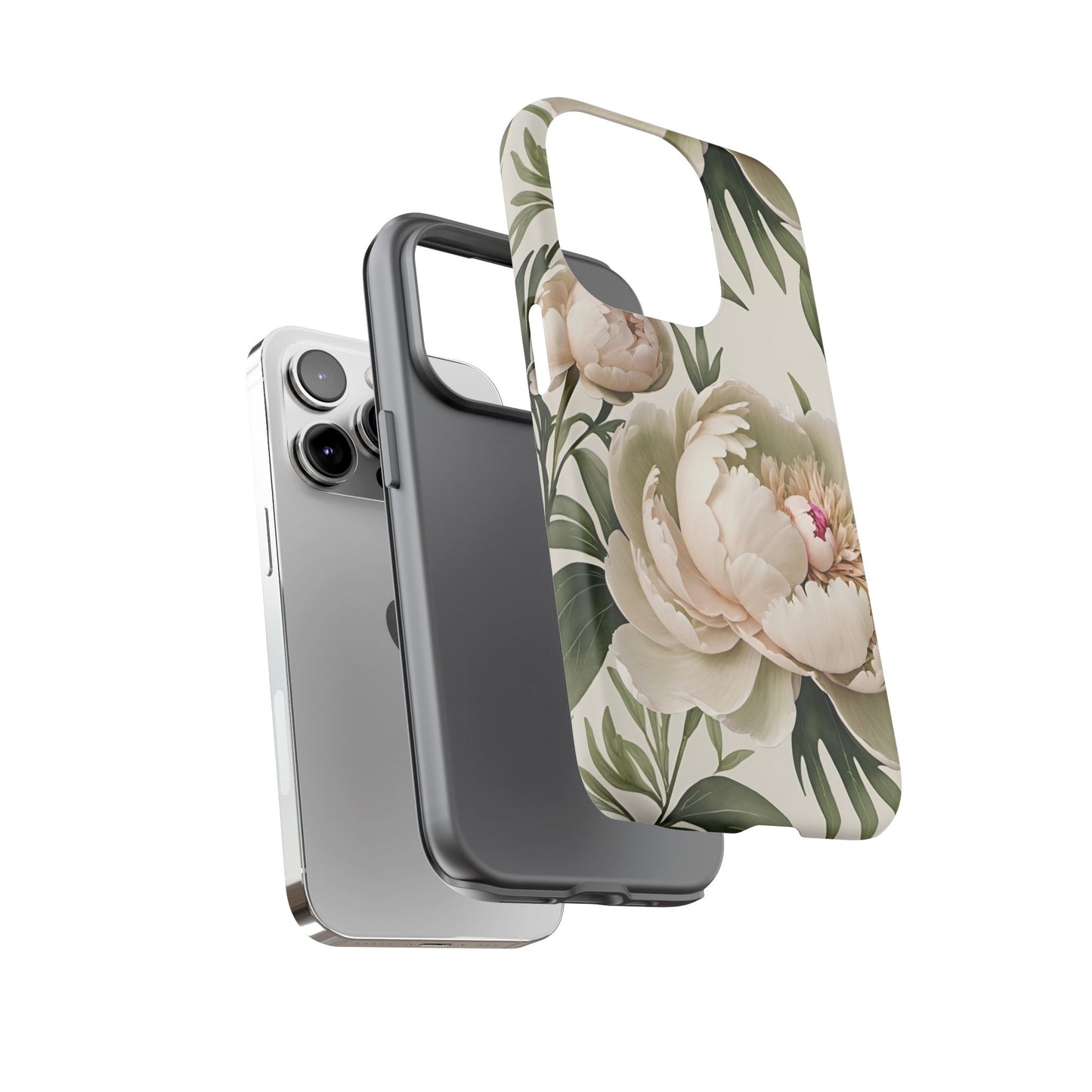Watercolor Large Peonies Tough Cases