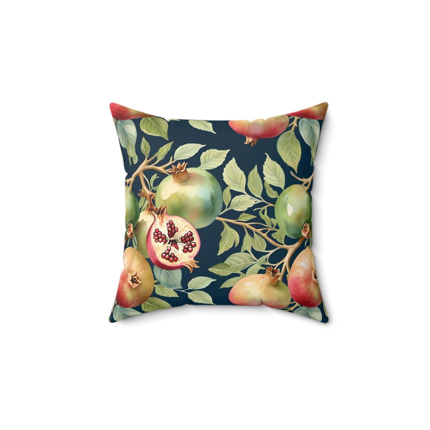 Rococo Pomegranates Square Pillow 2
