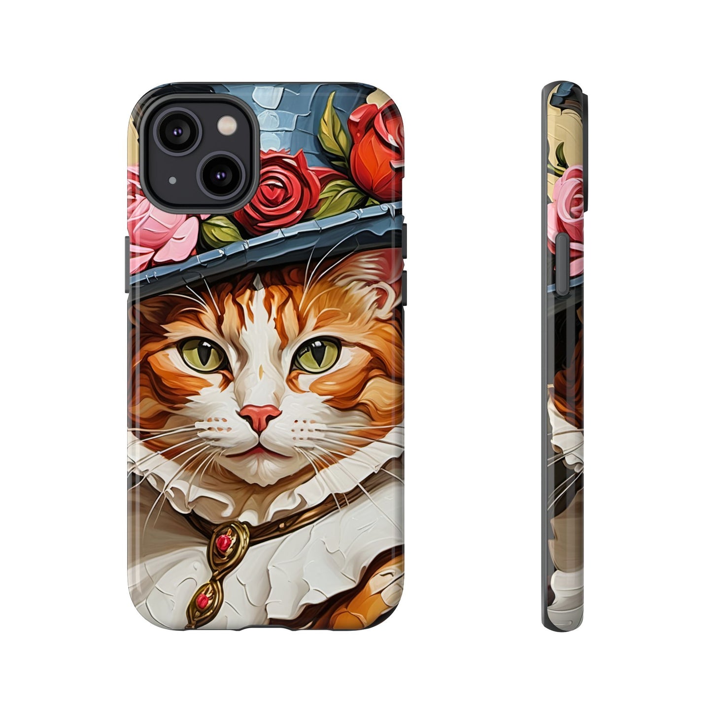 Oil Painting Cat Tough Phone Cases (A Gentleman)