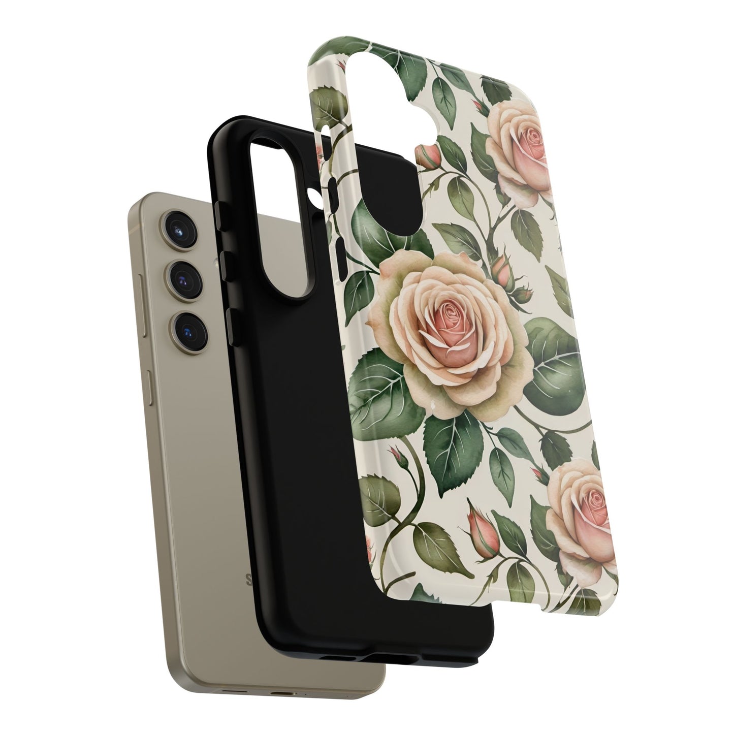 Watercolor Large Roses Tough Cases 2