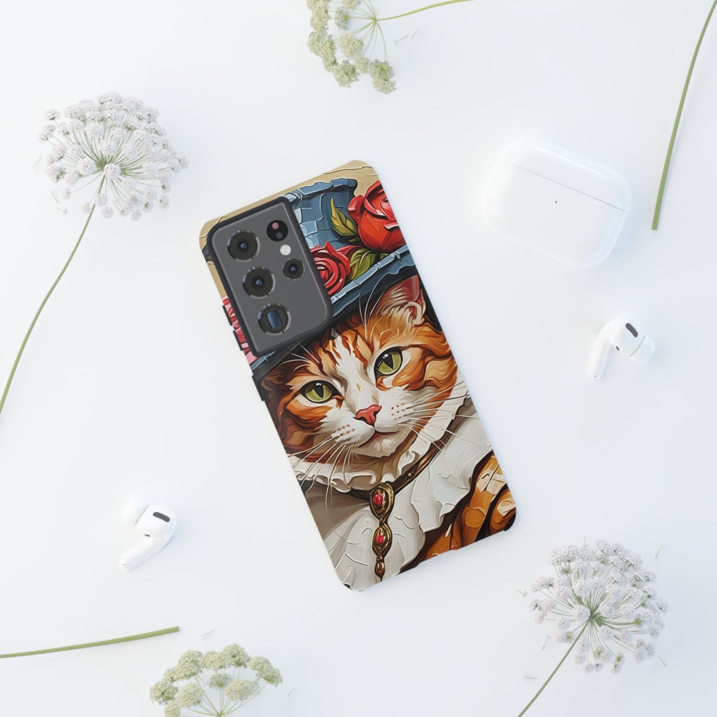 Oil Painting Cat Tough Phone Cases (A Gentleman)