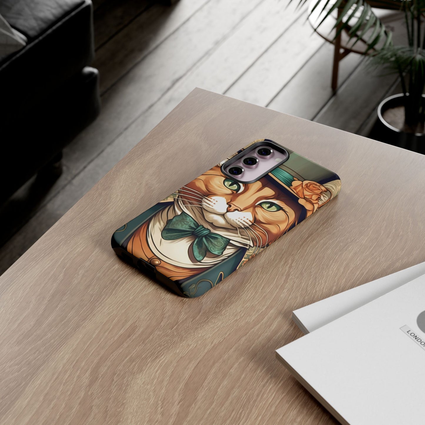 Alphonse Mucha Tough Phone Cases (A gentleman cat)