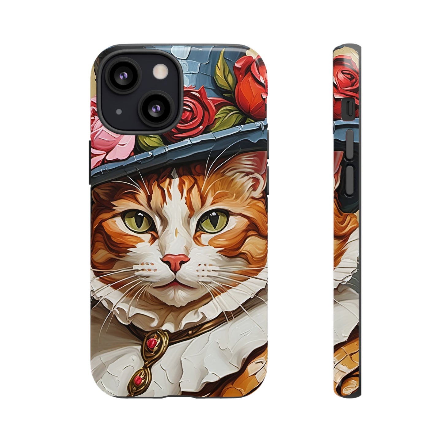 Oil Painting Cat Tough Phone Cases (A Gentleman)