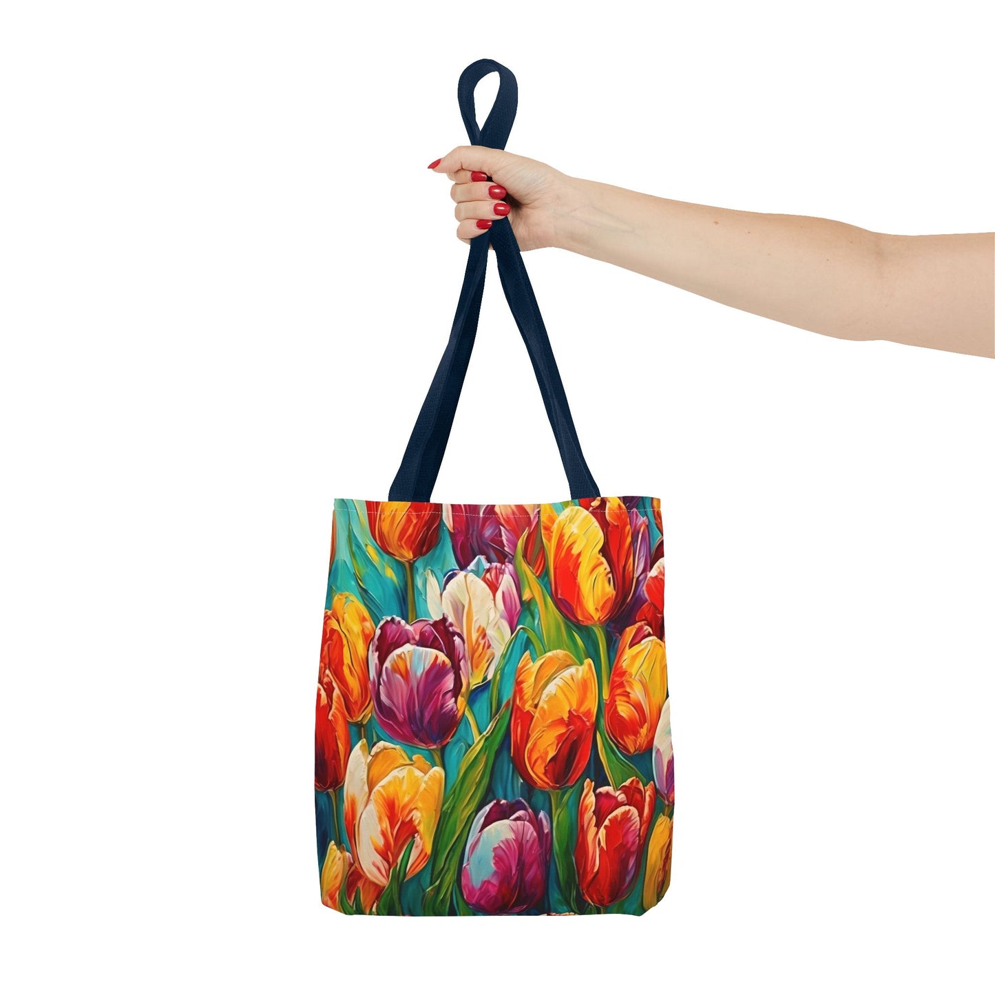 Vincent Van Gogh inspired Colorful Tulips Tote Bag