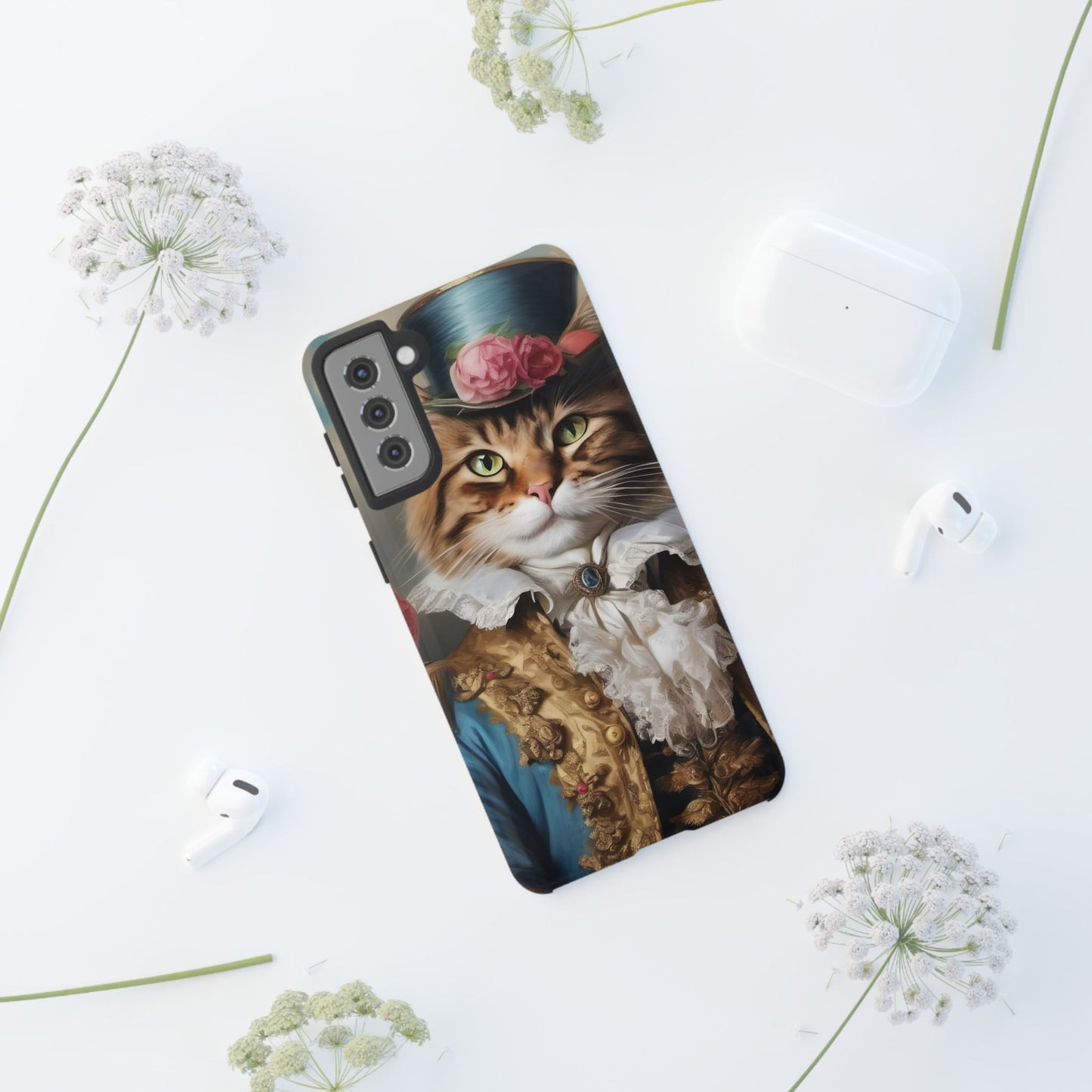 Rococo Cat Tough Phone Cases (A Gentleman)
