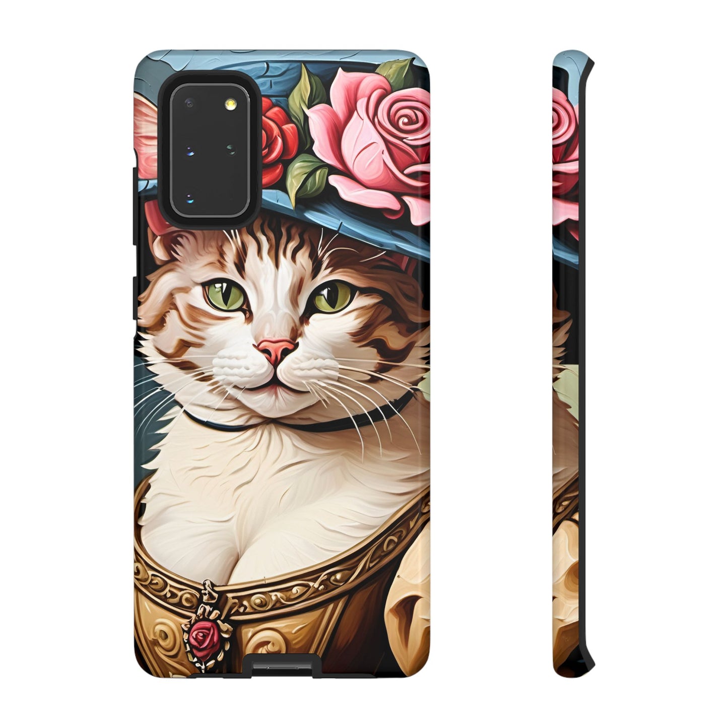 Oil Painting Cat Tough Phone Cases (A Lady 2)
