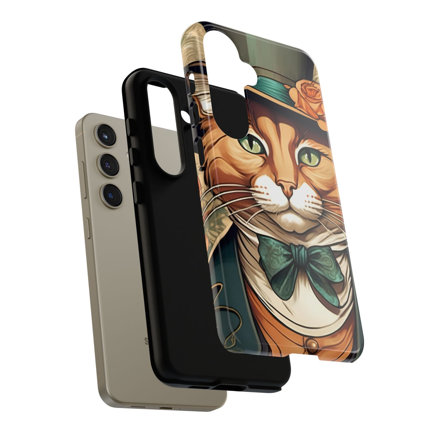 Alphonse Mucha Tough Phone Cases (A gentleman cat)