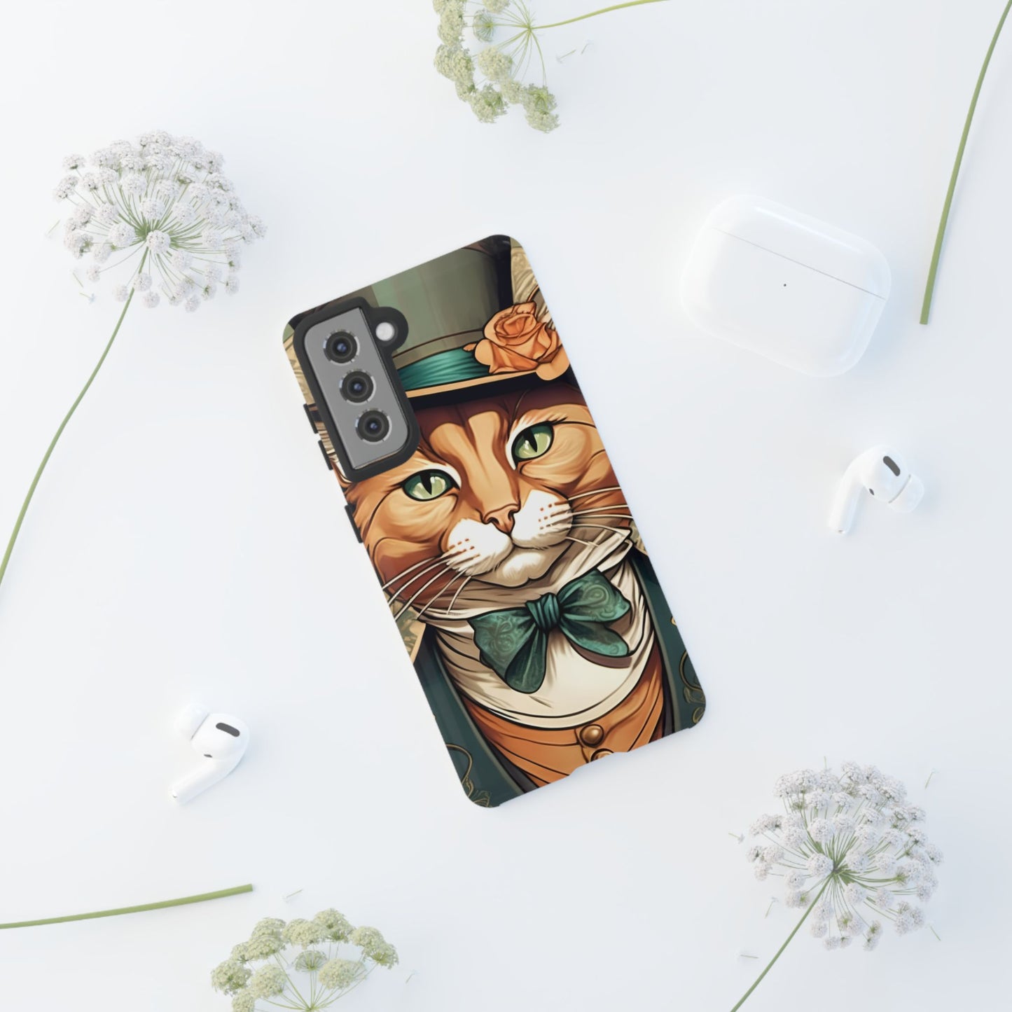 Alphonse Mucha Tough Phone Cases (A gentleman cat)