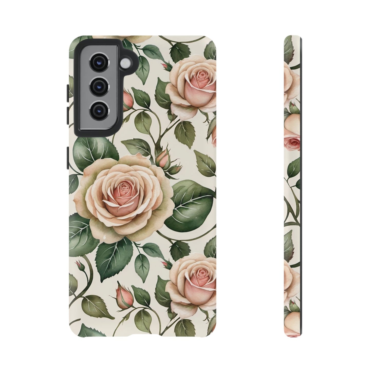 Watercolor Large Roses Tough Cases 2