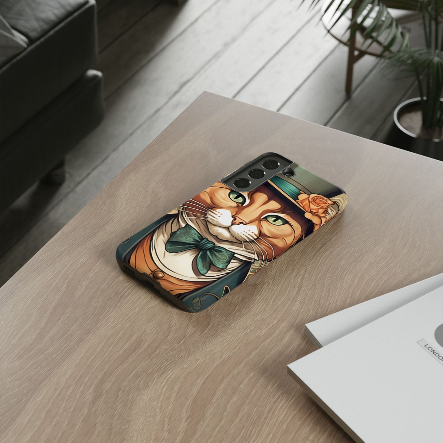 Alphonse Mucha Tough Phone Cases (A gentleman cat)