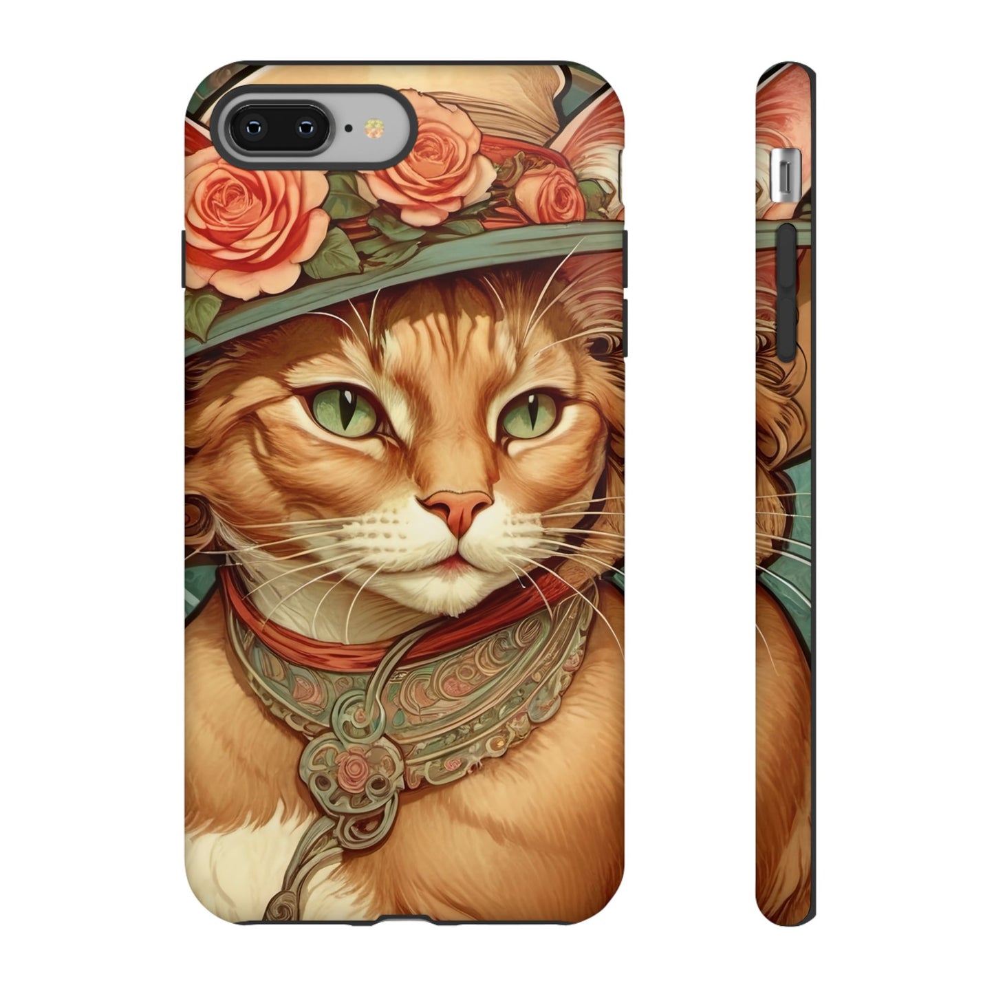 Alphonse Mucha Tough Phone Cases (A lady cat 2)