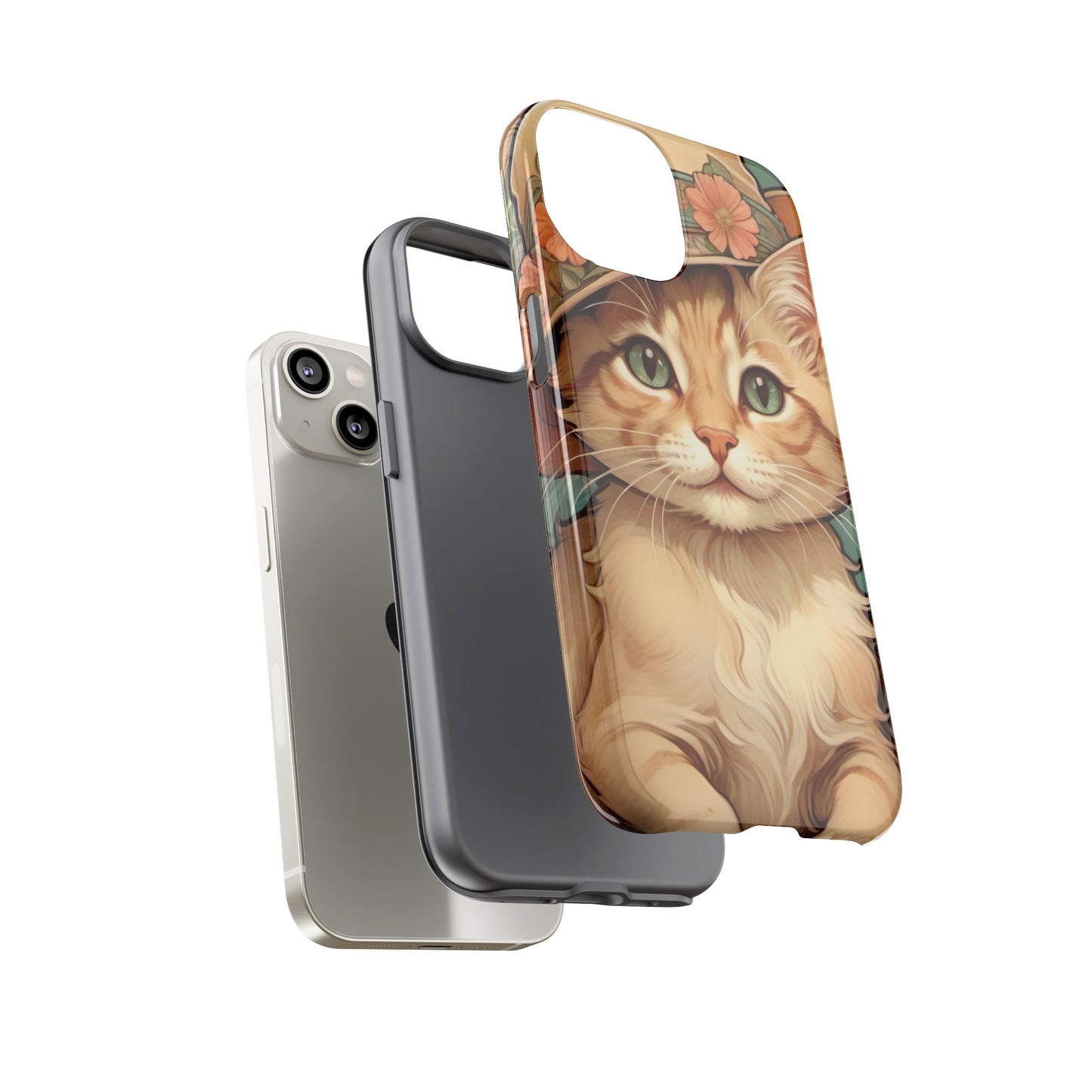 Alphonse Mucha Tough Phone Cases (A kitten)