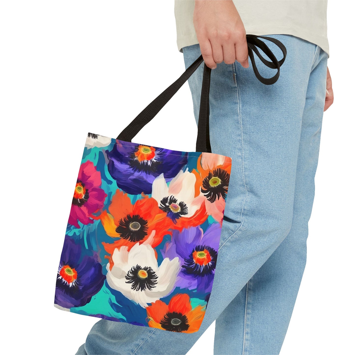 Fauvism inspired Colorful Anemones Tote Bag