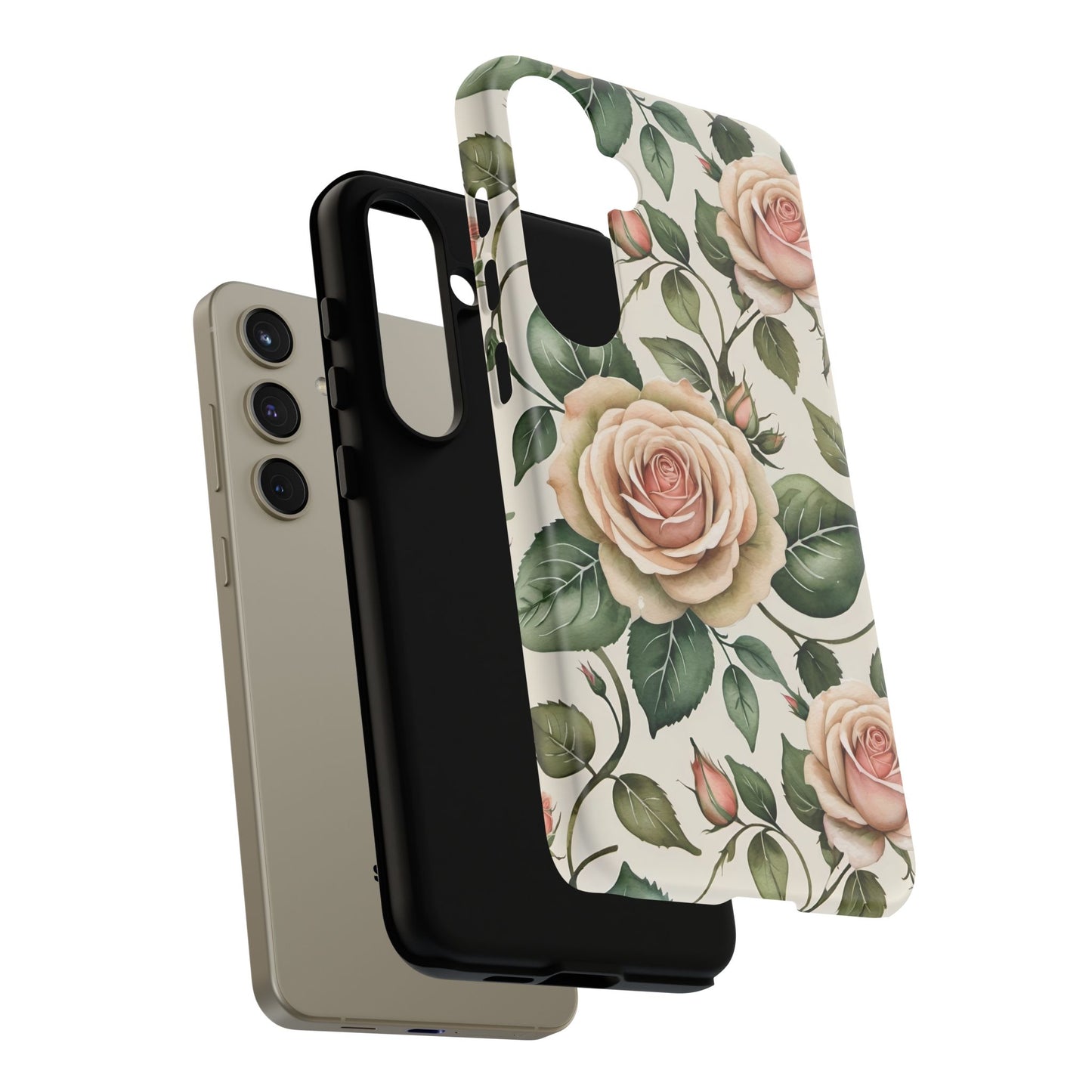 Watercolor Large Roses Tough Cases 2