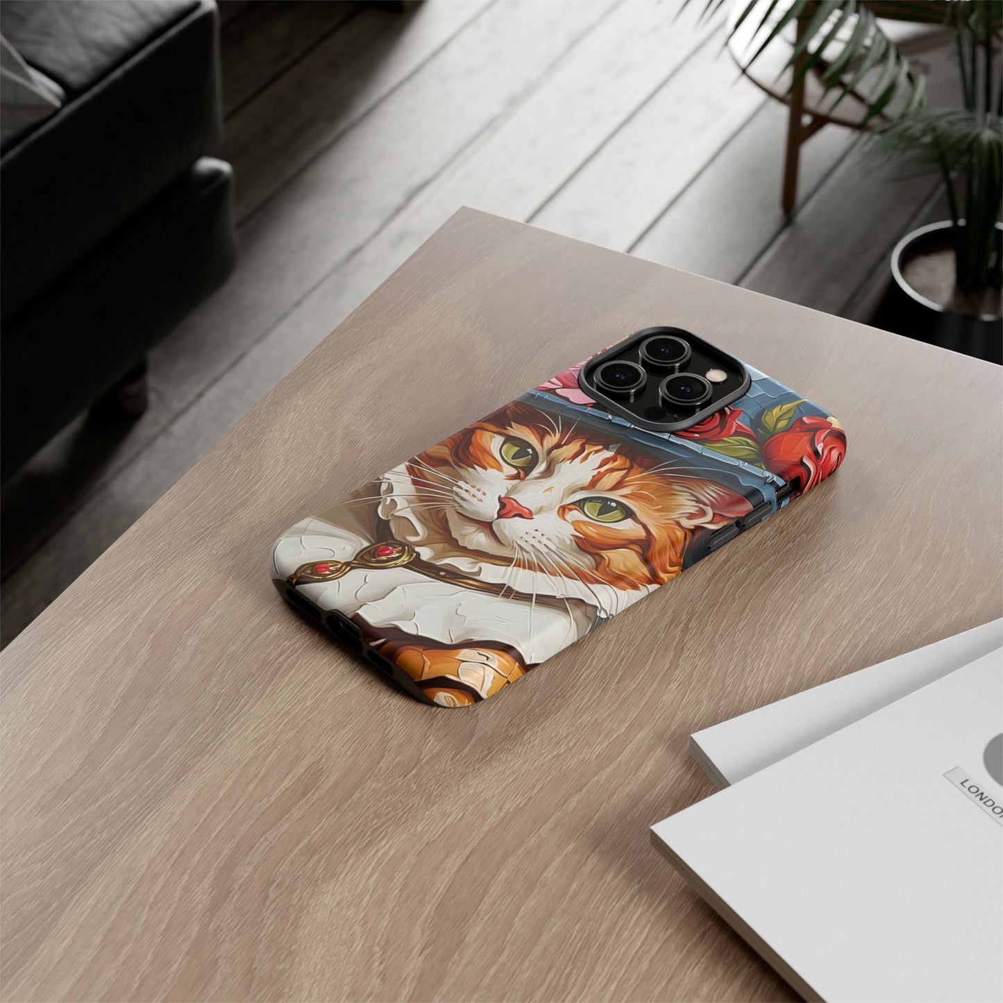 Oil Painting Cat Tough Phone Cases (A Gentleman)