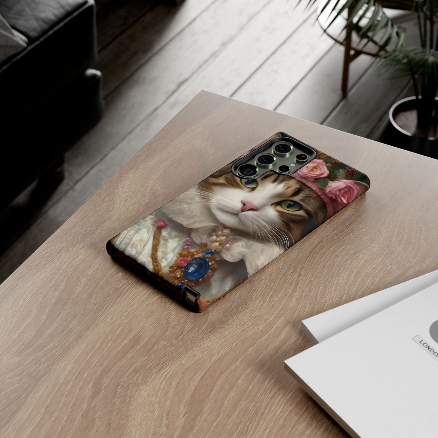 Rococo Cat Tough Phone Cases (A Queen)