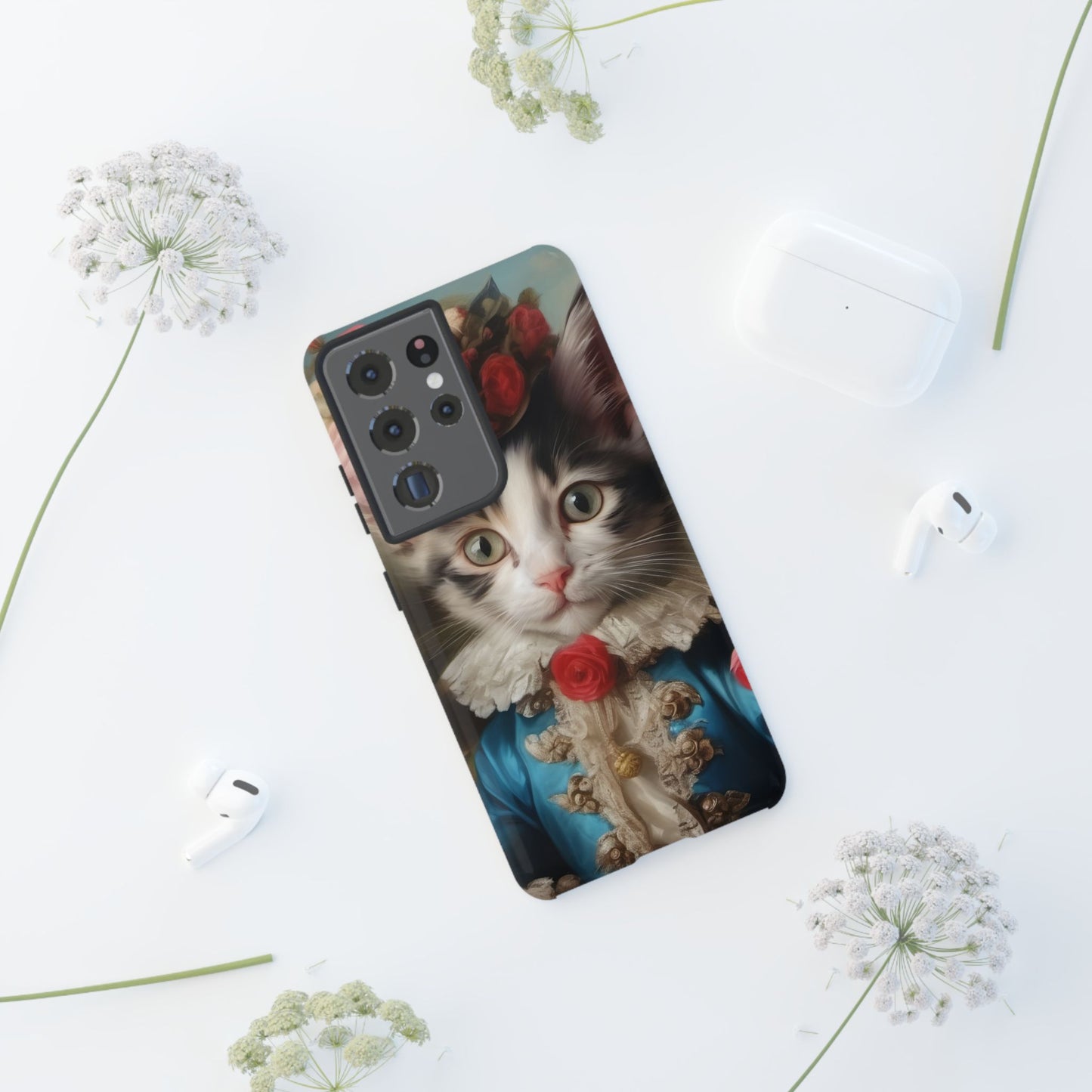 Rococo Cat Tough Phone Cases (A Kitten)