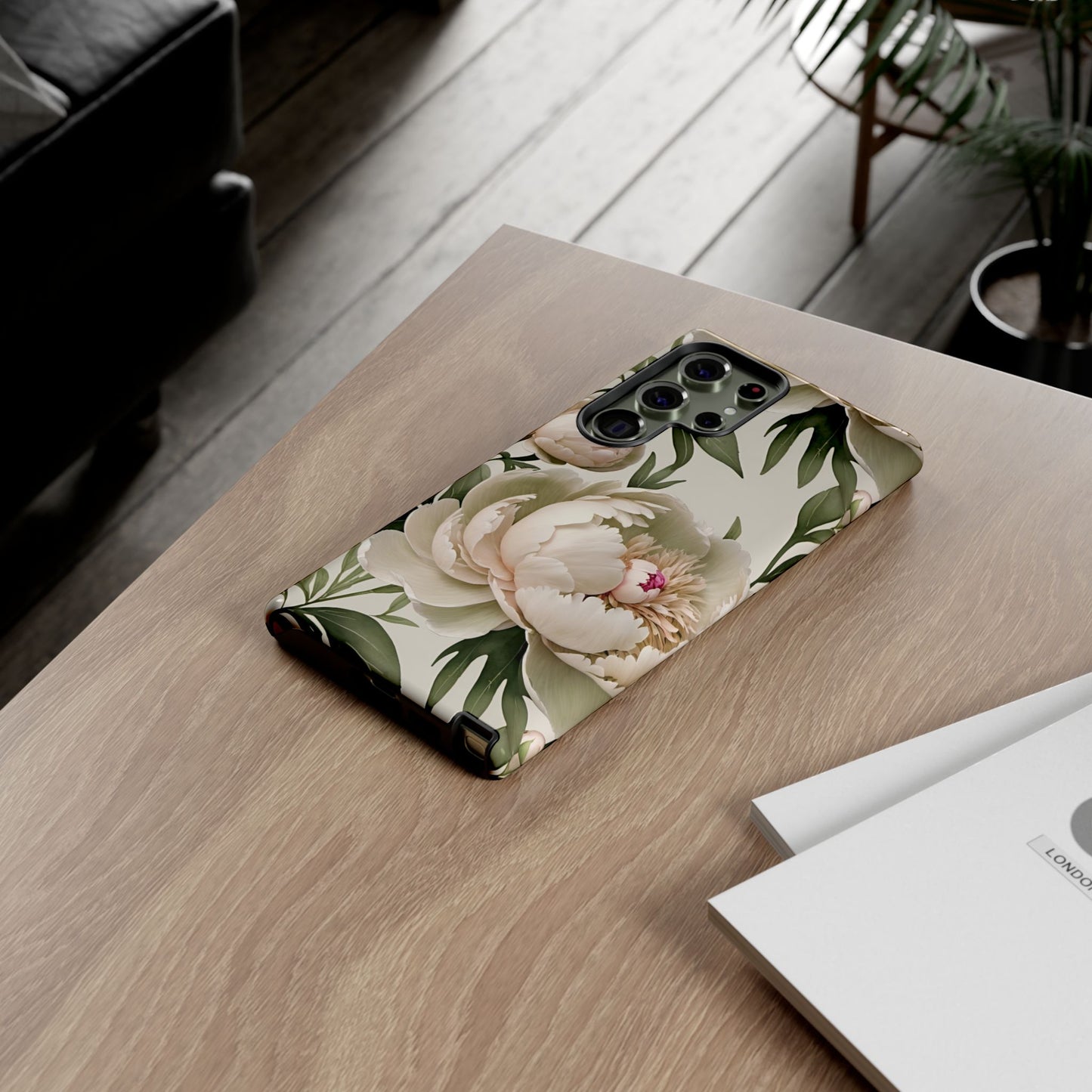Watercolor Large Peonies Tough Cases