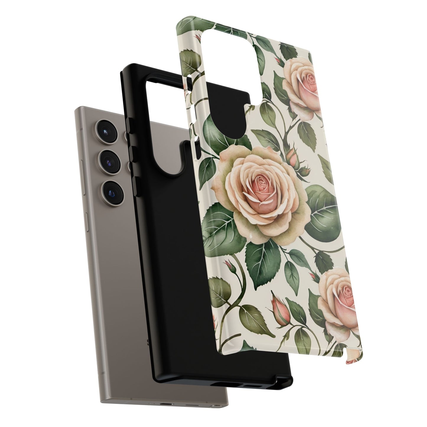 Watercolor Large Roses Tough Cases 2