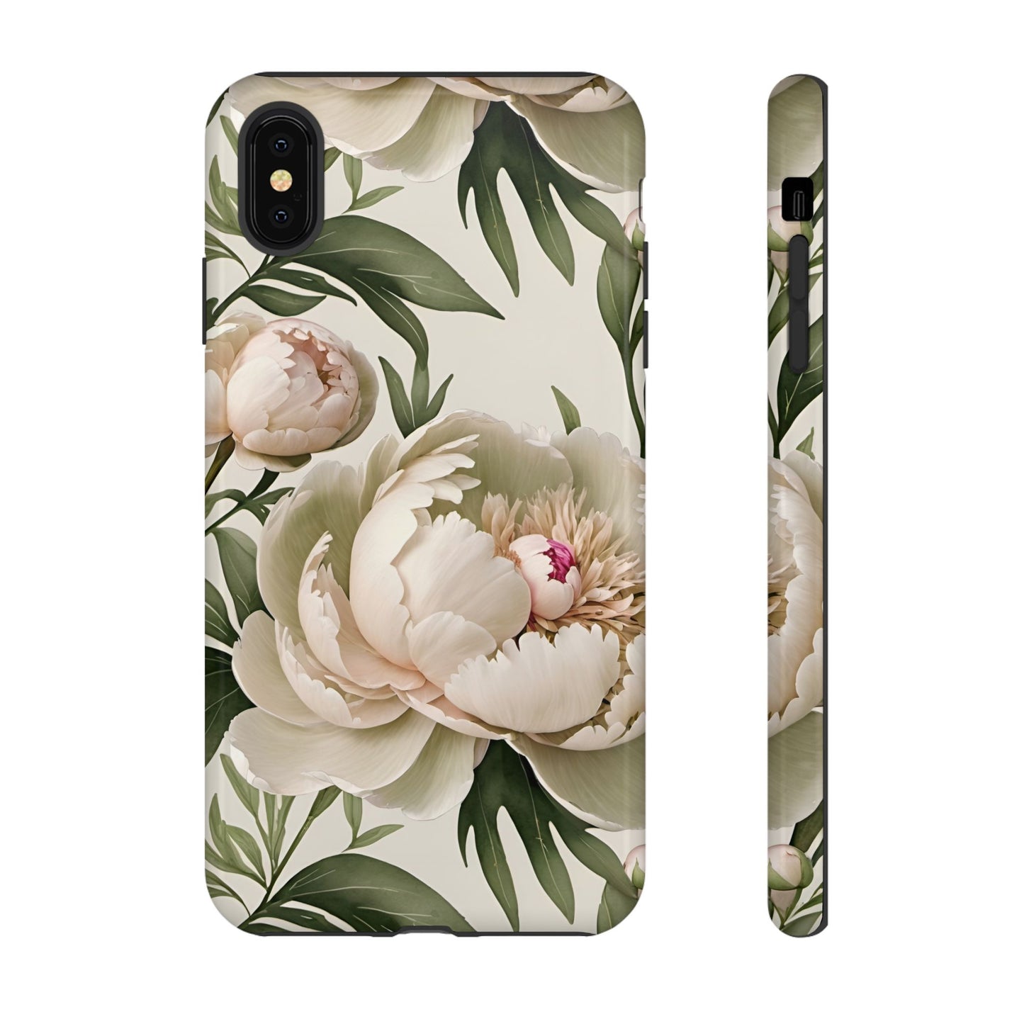 Watercolor Large Peonies Tough Cases