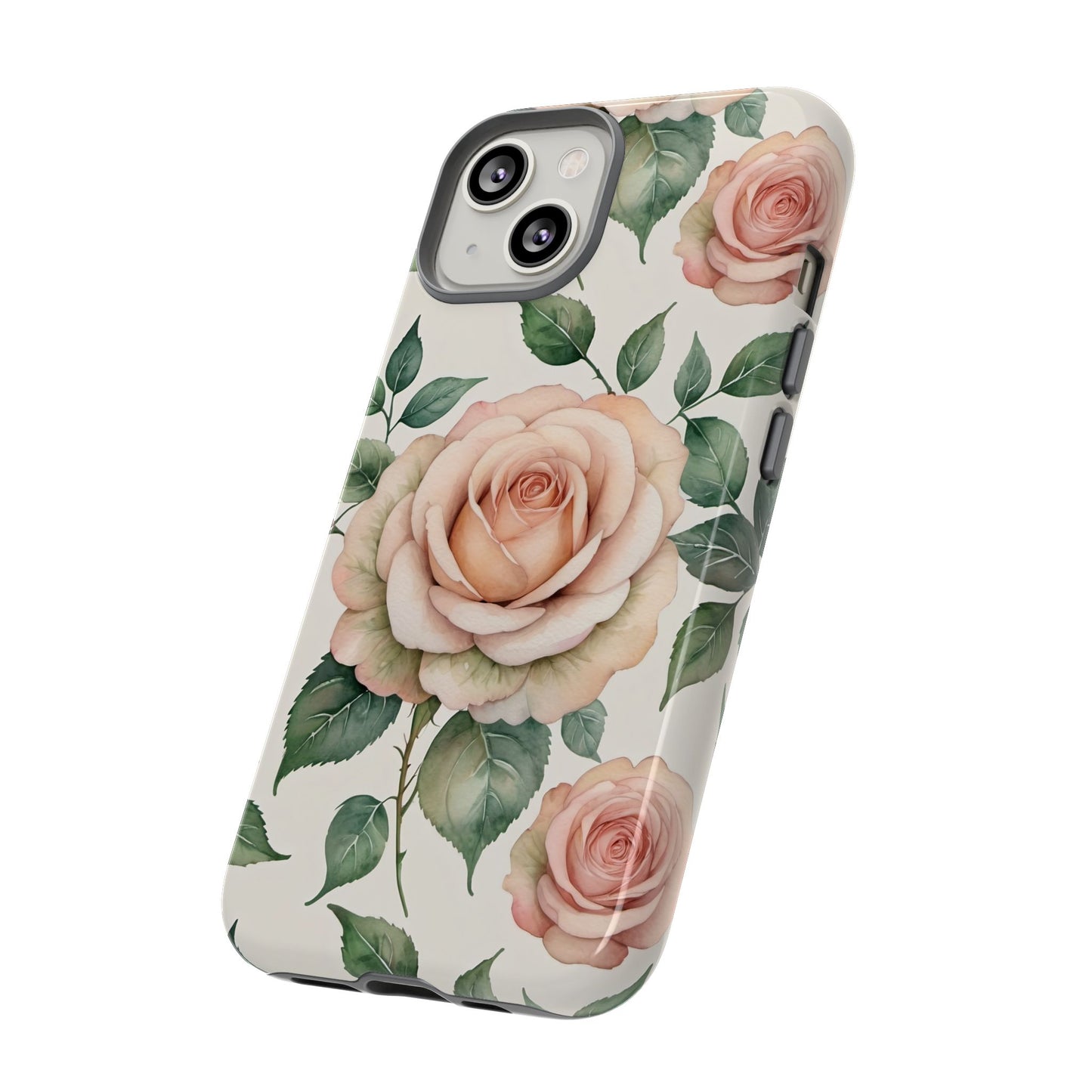 Watercolor Large Roses Tough Cases