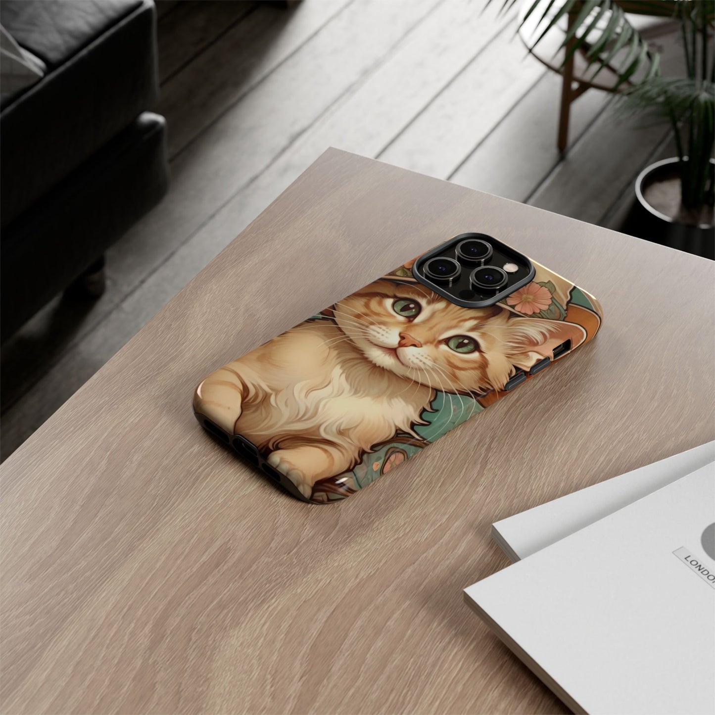 Alphonse Mucha Tough Phone Cases (A kitten)