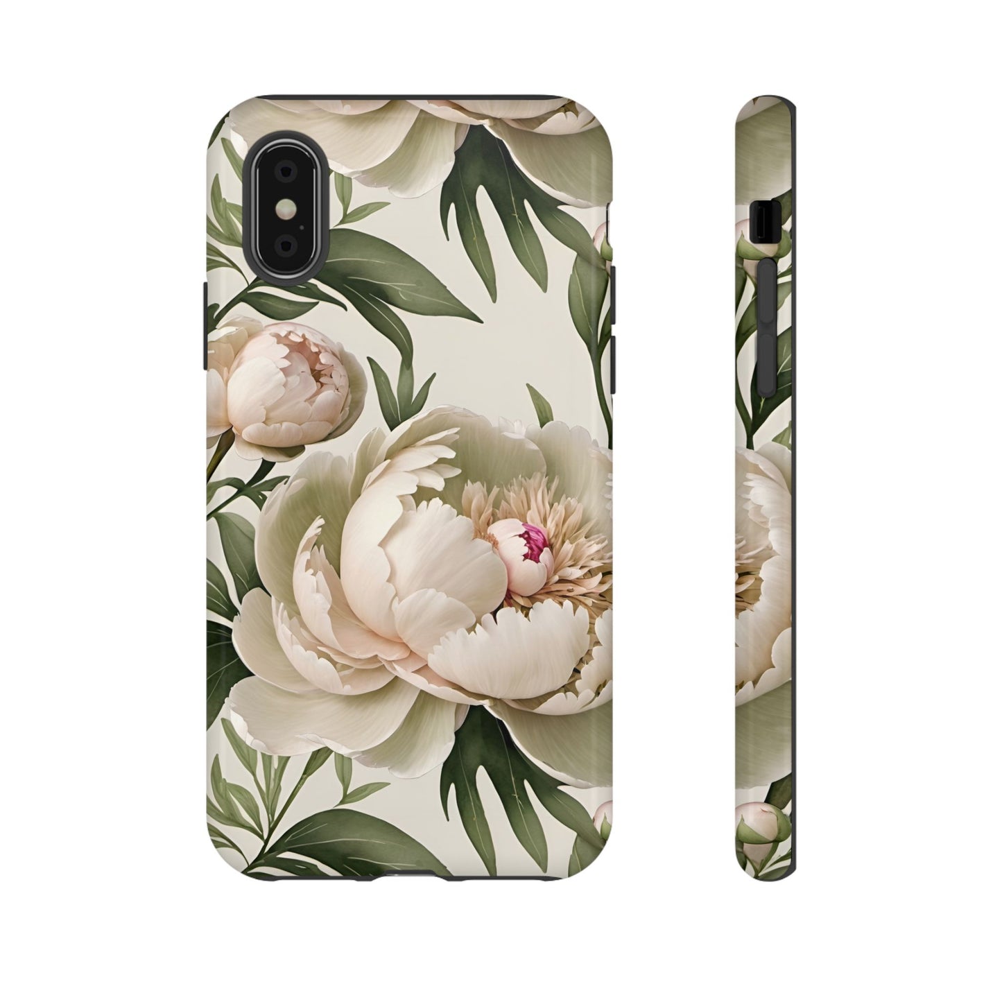 Watercolor Large Peonies Tough Cases