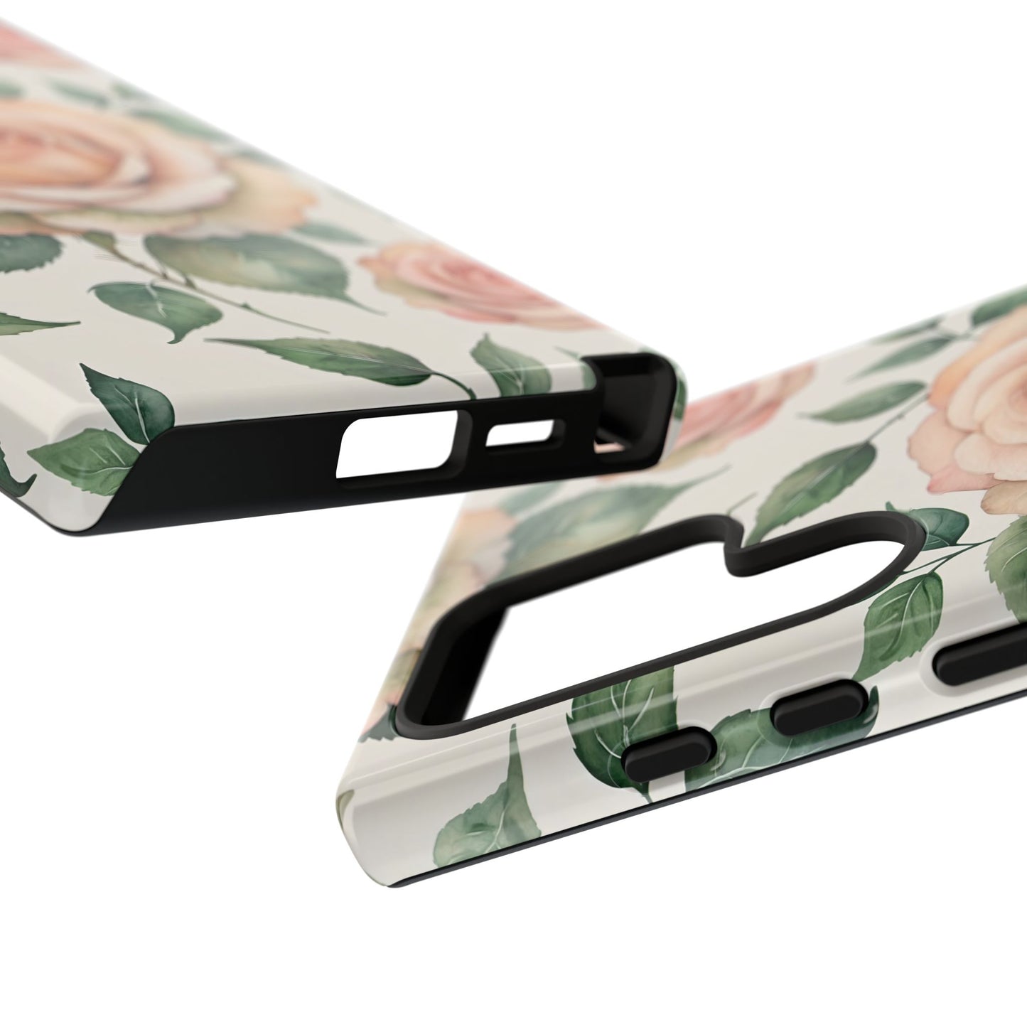 Watercolor Large Roses Tough Cases