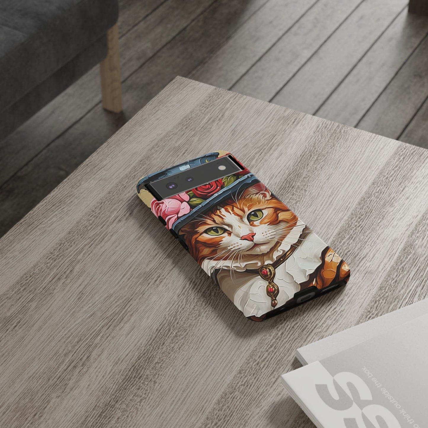 Oil Painting Cat Tough Phone Cases (A Gentleman)