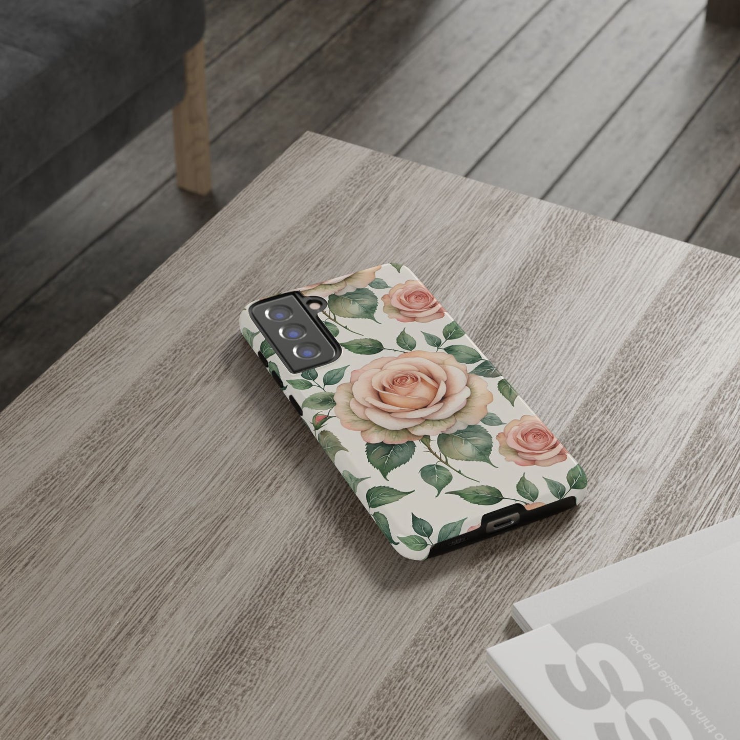 Watercolor Large Roses Tough Cases