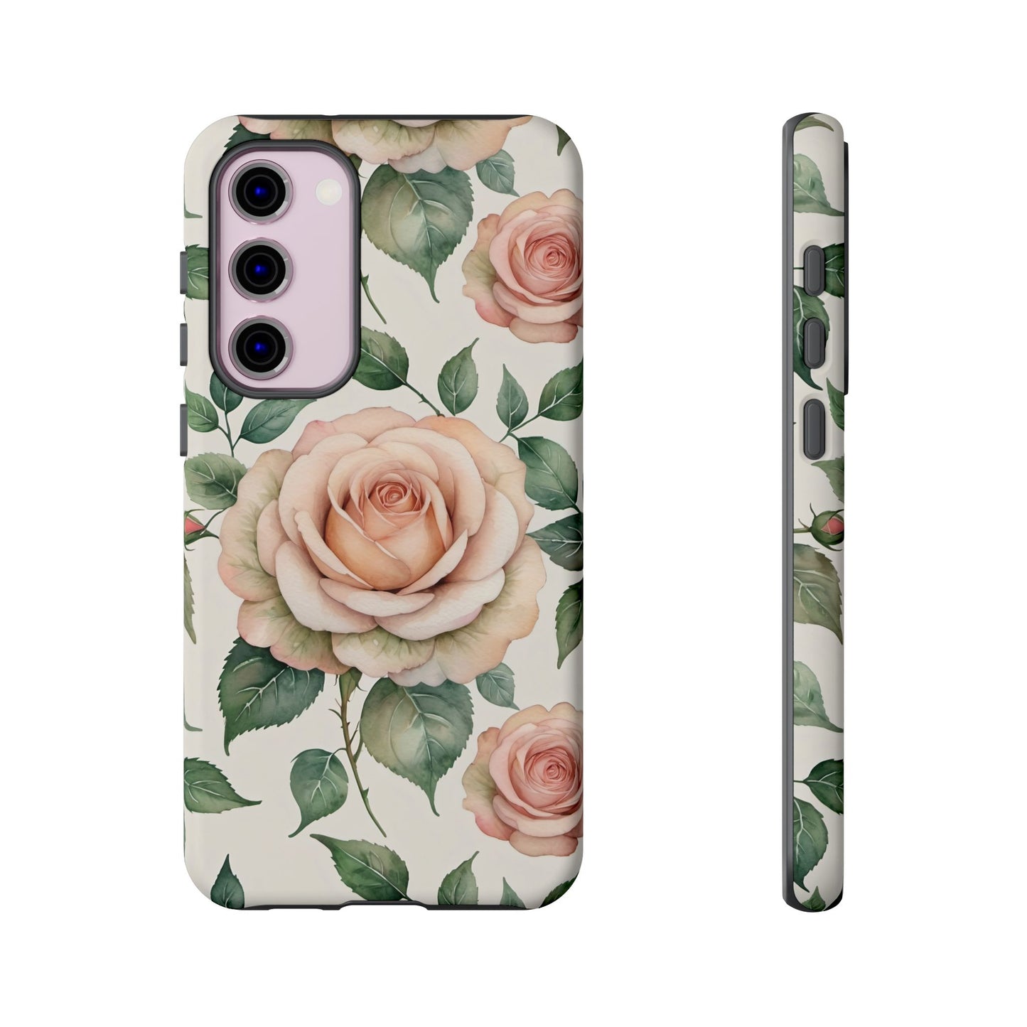 Watercolor Large Roses Tough Cases