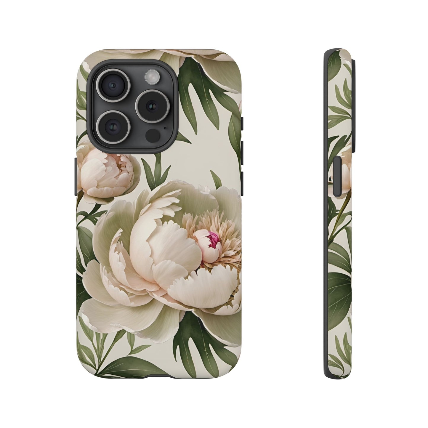 Watercolor Large Peonies Tough Cases