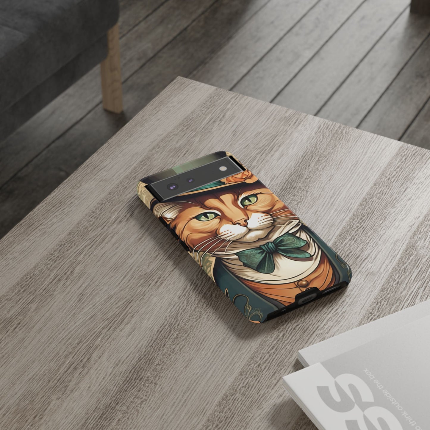 Alphonse Mucha Tough Phone Cases (A gentleman cat)