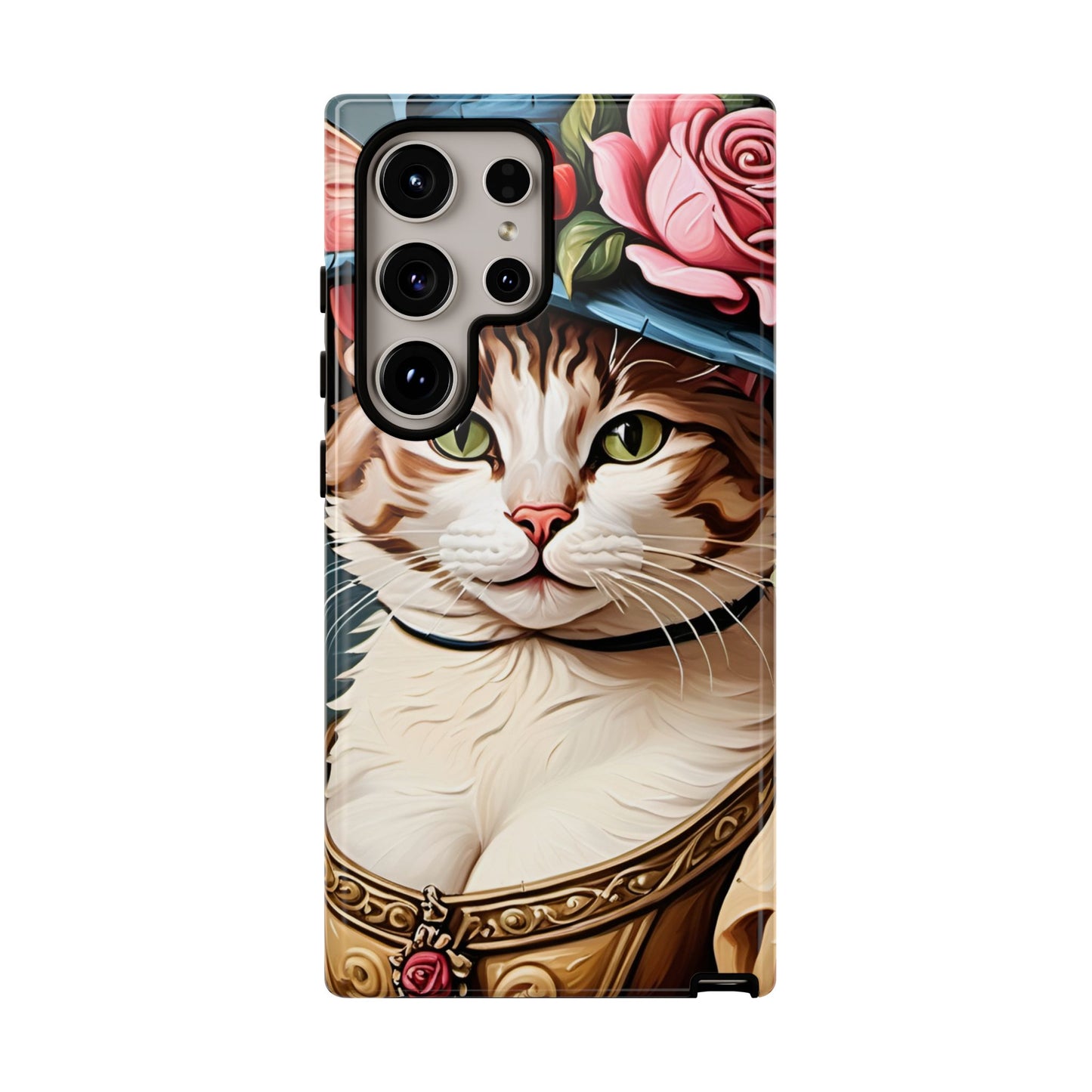 Oil Painting Cat Tough Phone Cases (A Lady 2)