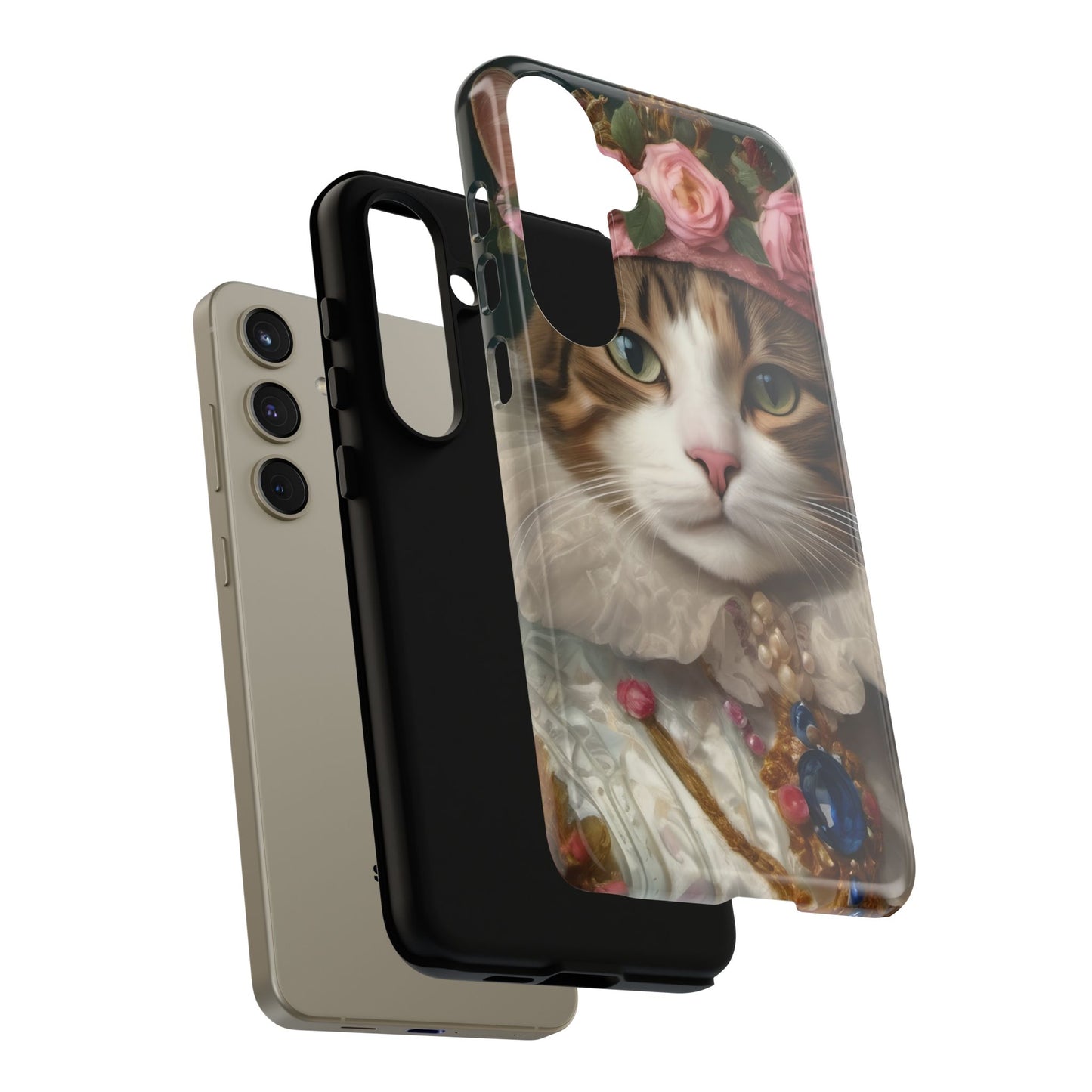 Rococo Cat Tough Phone Cases (A Queen)