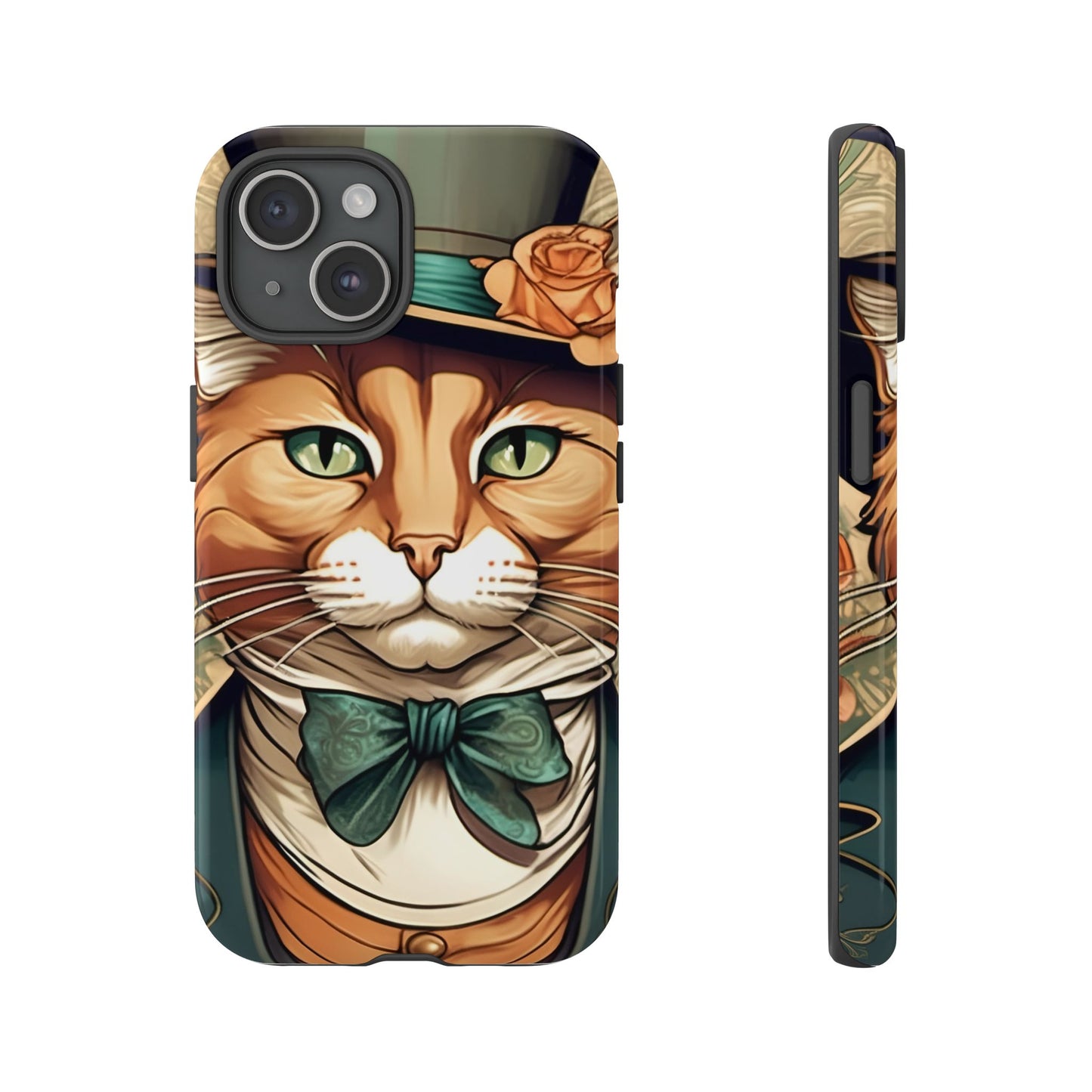 Alphonse Mucha Tough Phone Cases (A gentleman cat)