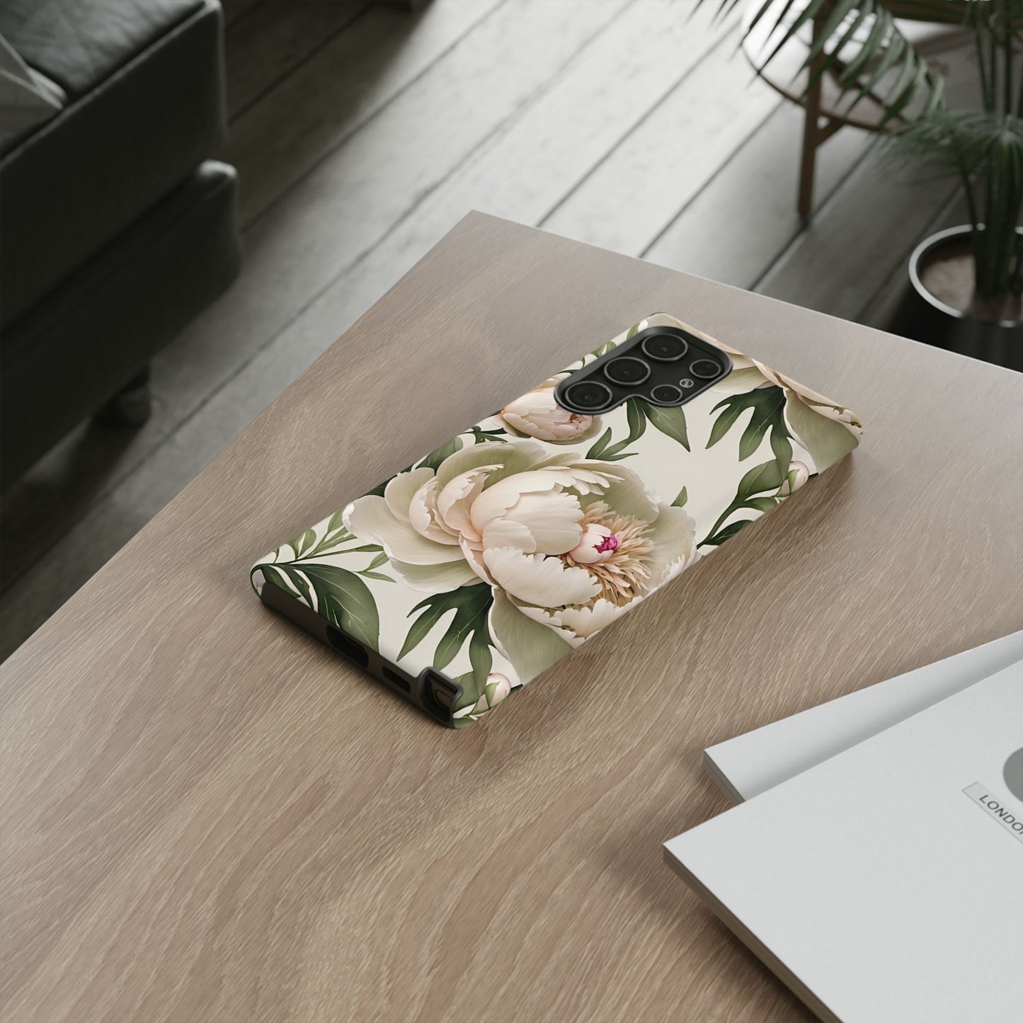 Watercolor Large Peonies Tough Cases