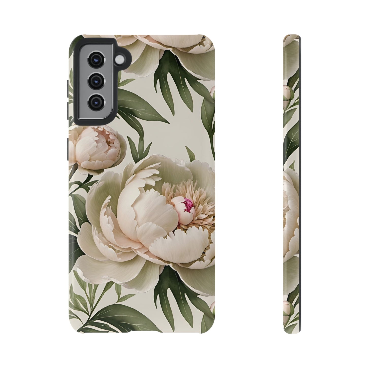 Watercolor Large Peonies Tough Cases