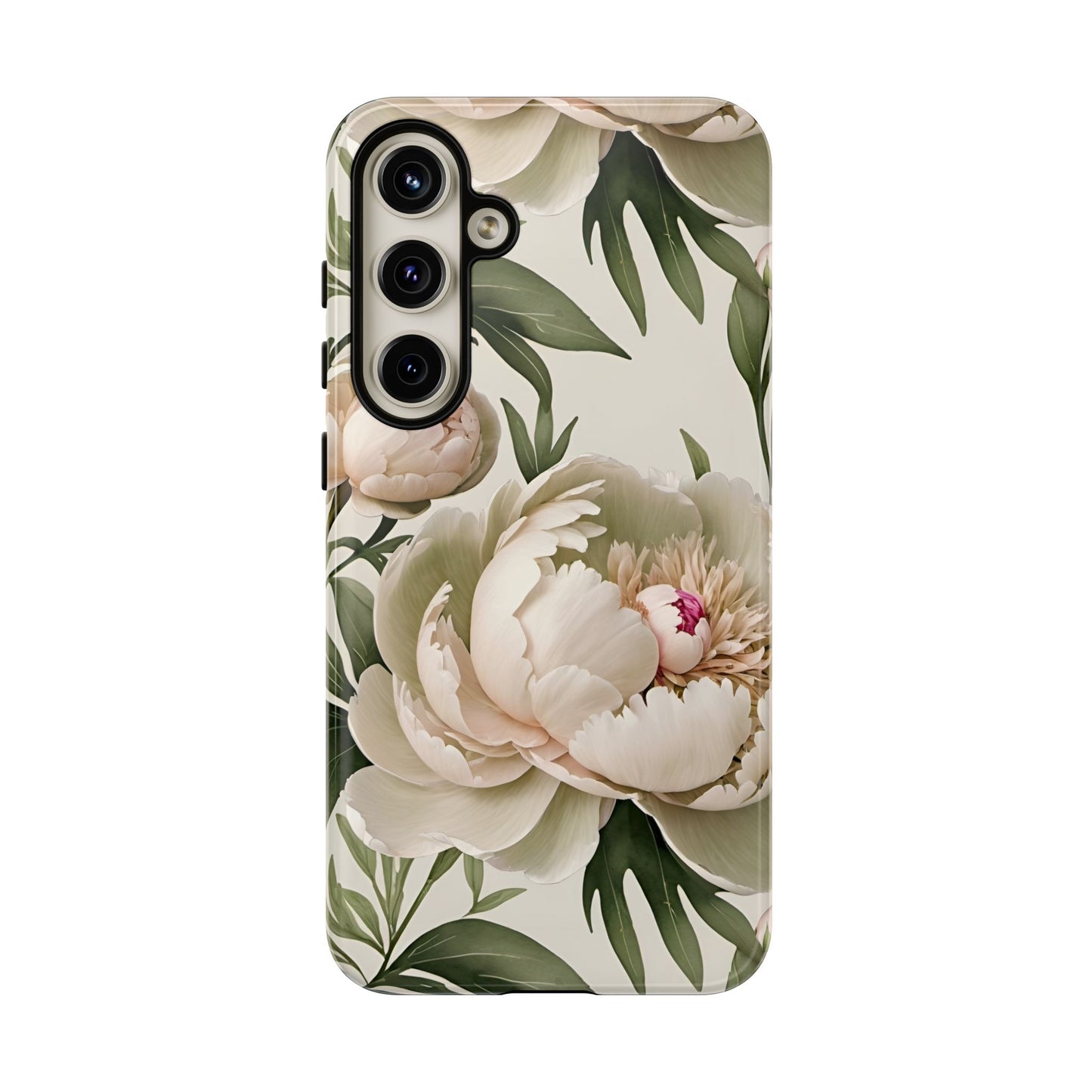 Watercolor Large Peonies Tough Cases