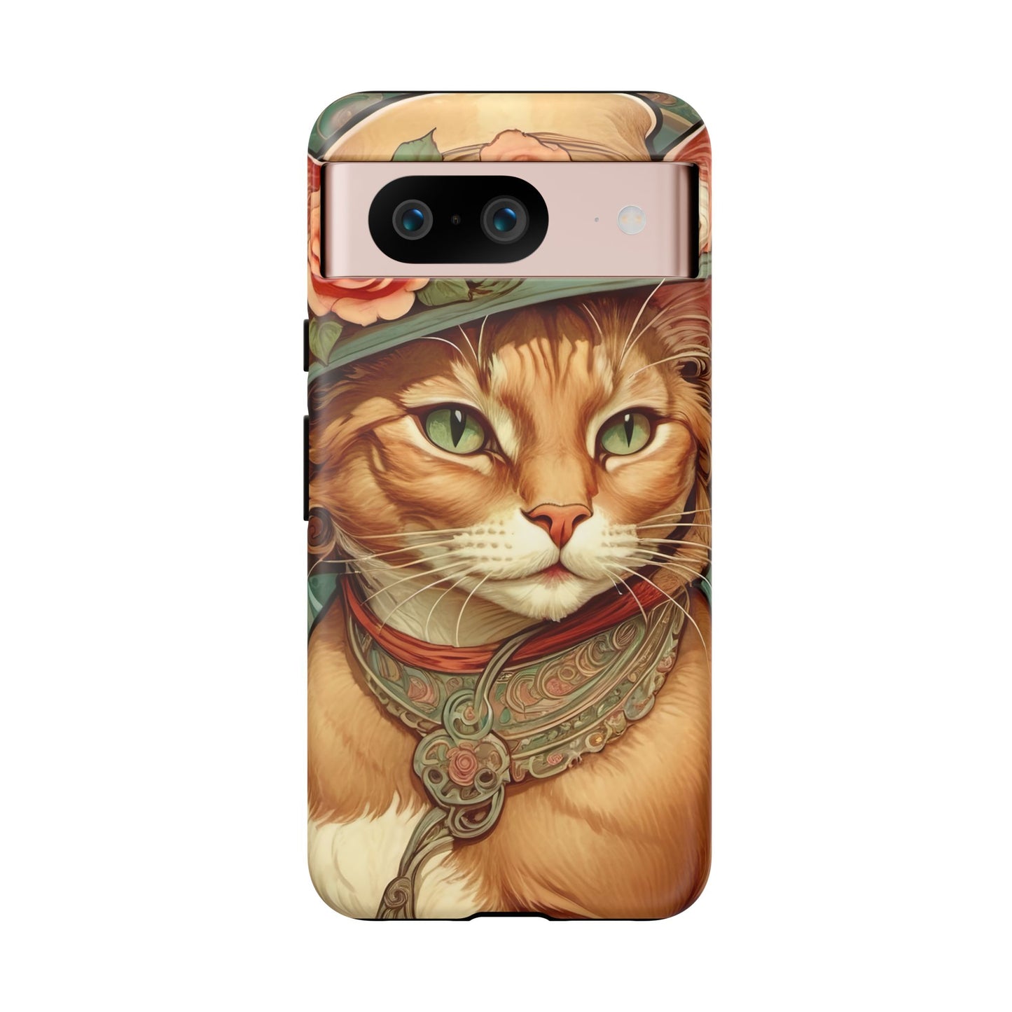 Alphonse Mucha Tough Phone Cases (A lady cat 2)