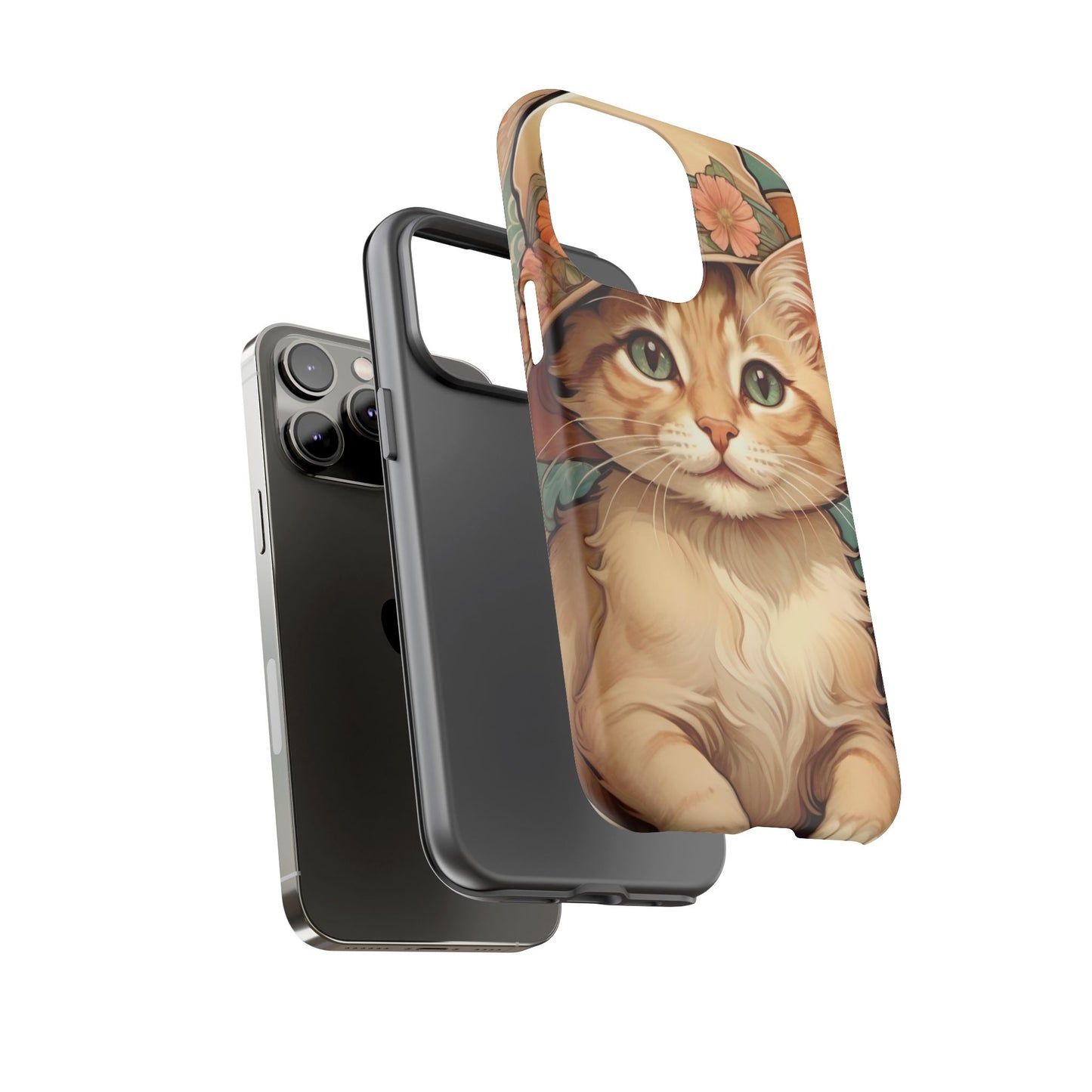 Alphonse Mucha Tough Phone Cases (A kitten)