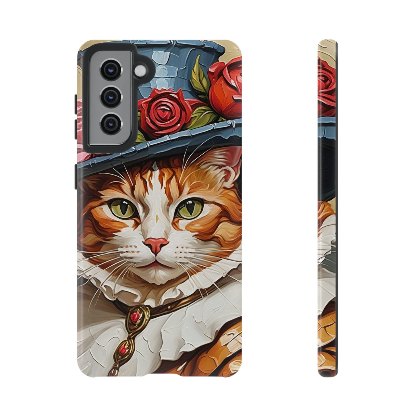 Oil Painting Cat Tough Phone Cases (A Gentleman)