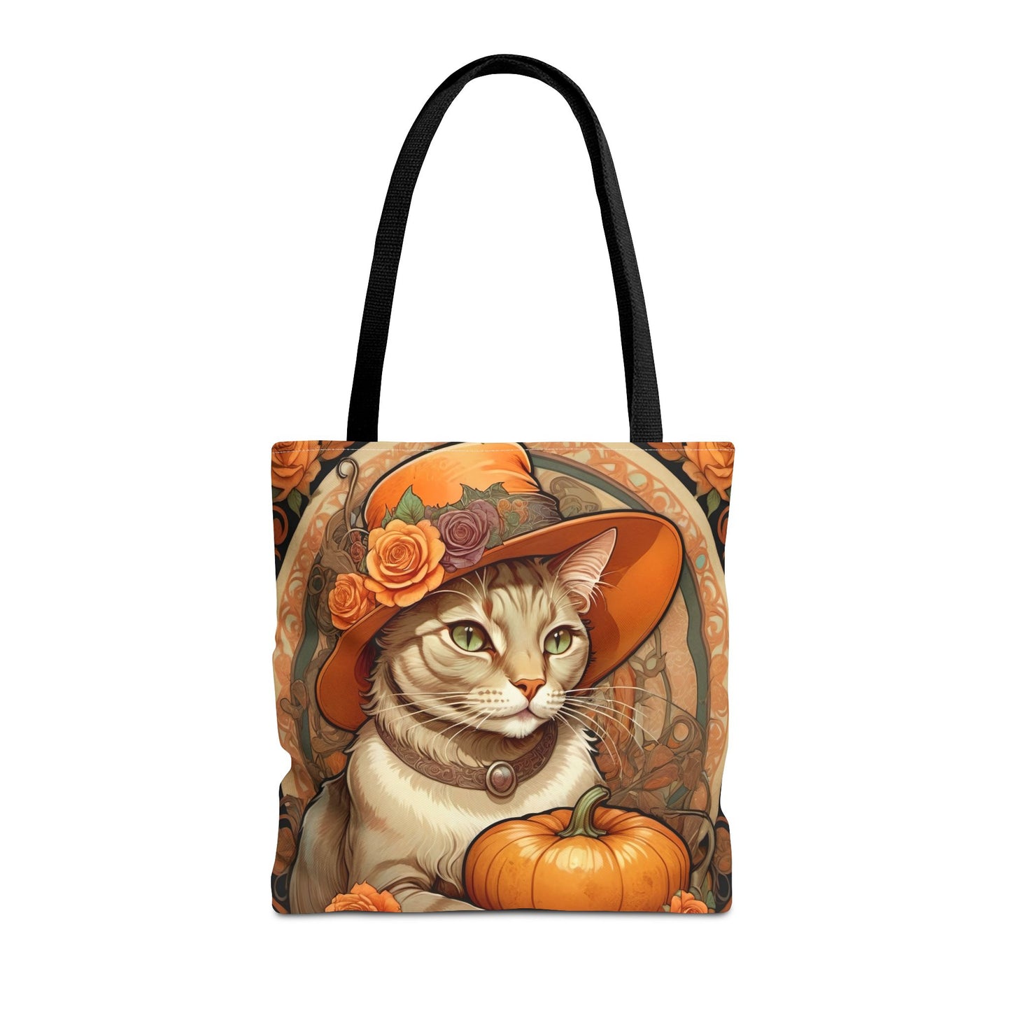 Halloween Art Nouveau Cat Tote