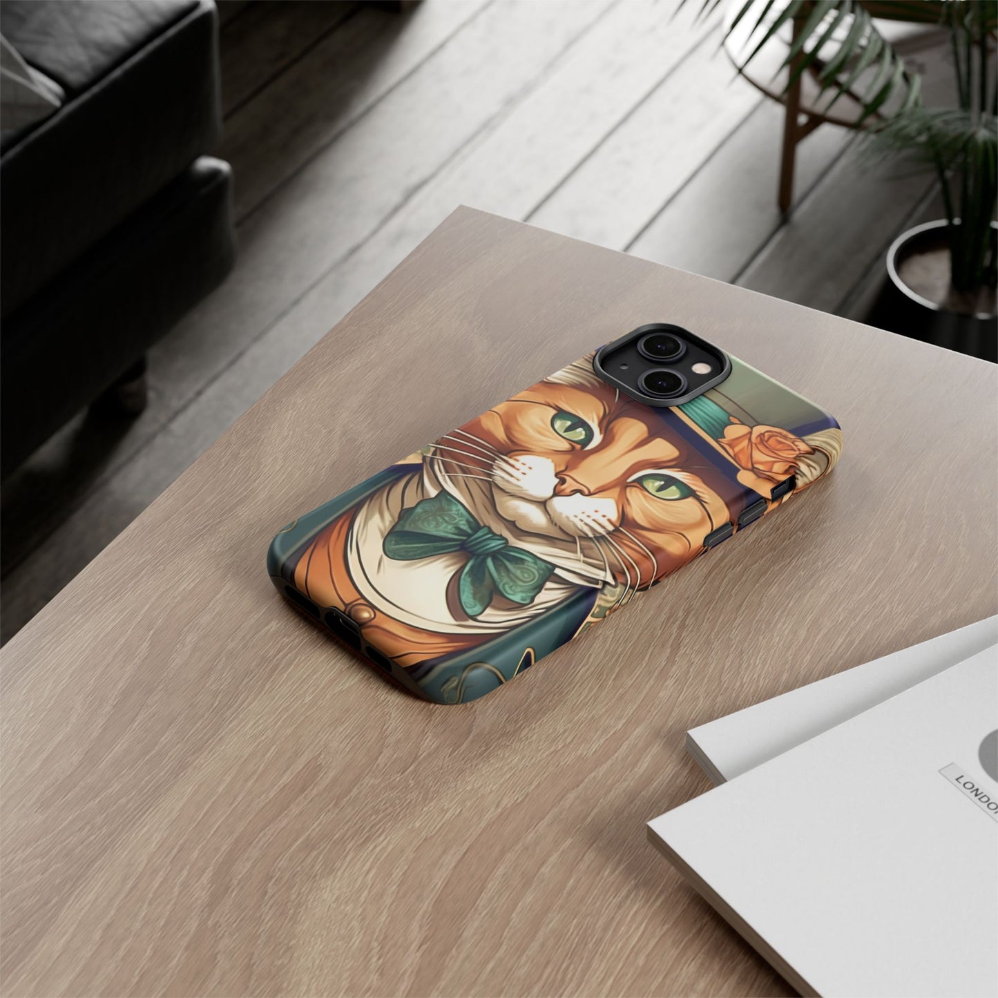 Alphonse Mucha Tough Phone Cases (A gentleman cat)