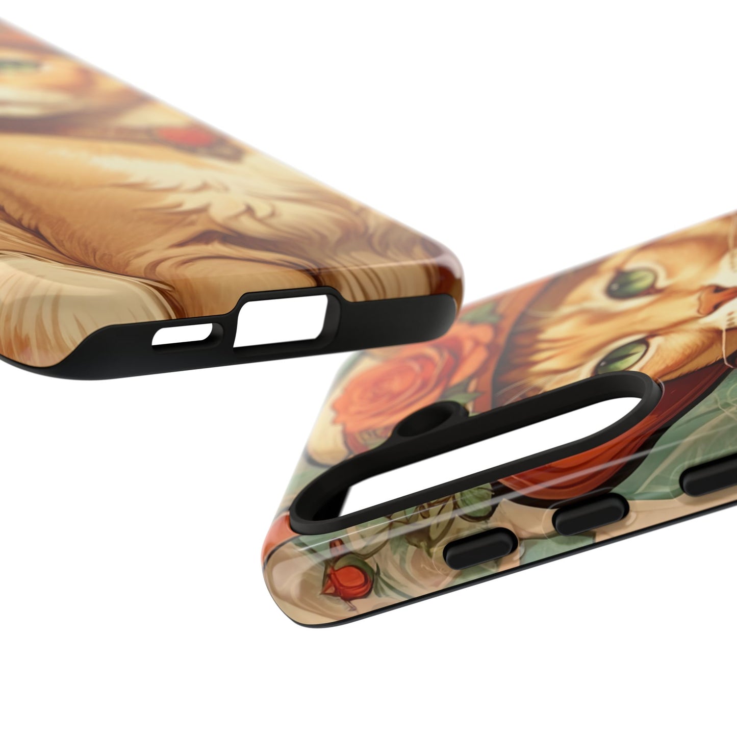 Alphonse Mucha Tough Phone Cases (A lady cat)