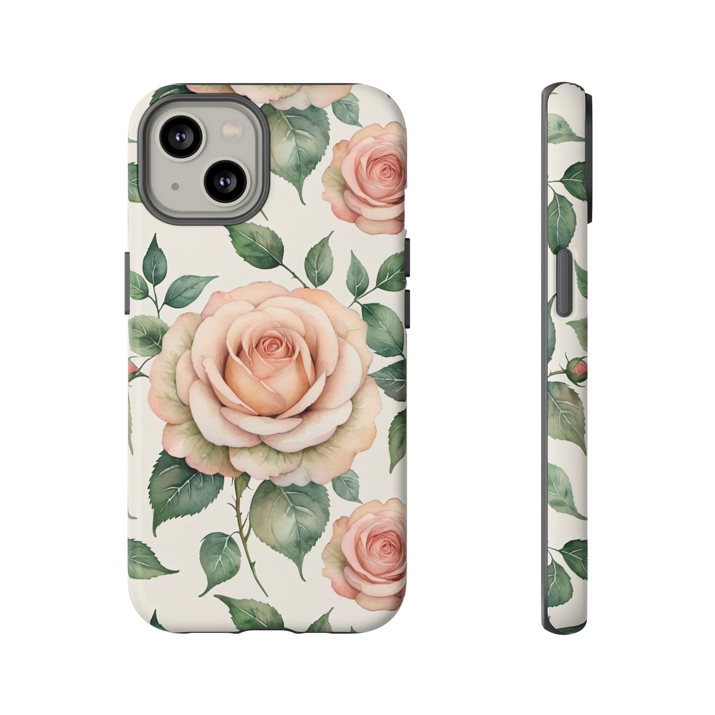 Watercolor Large Roses Tough Cases