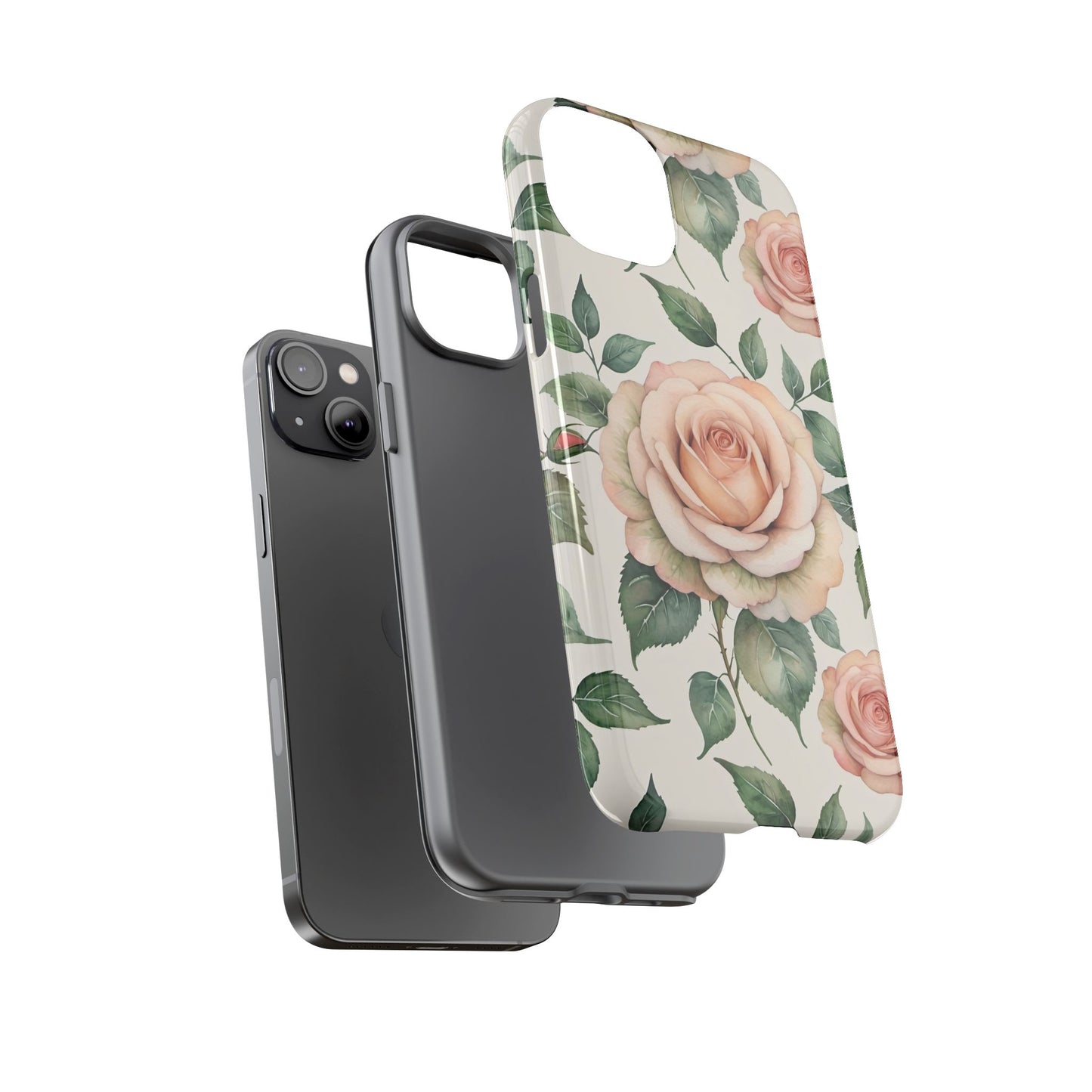 Watercolor Large Roses Tough Cases
